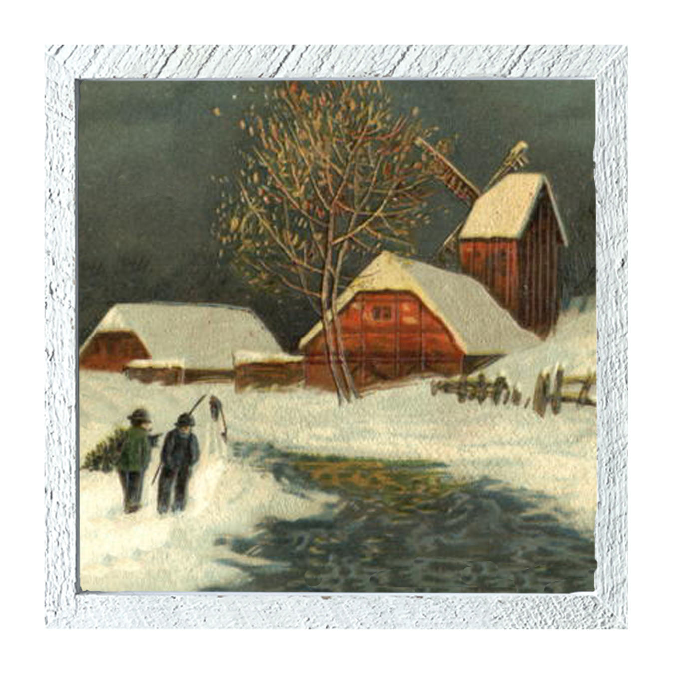 River in Winter - Framed art