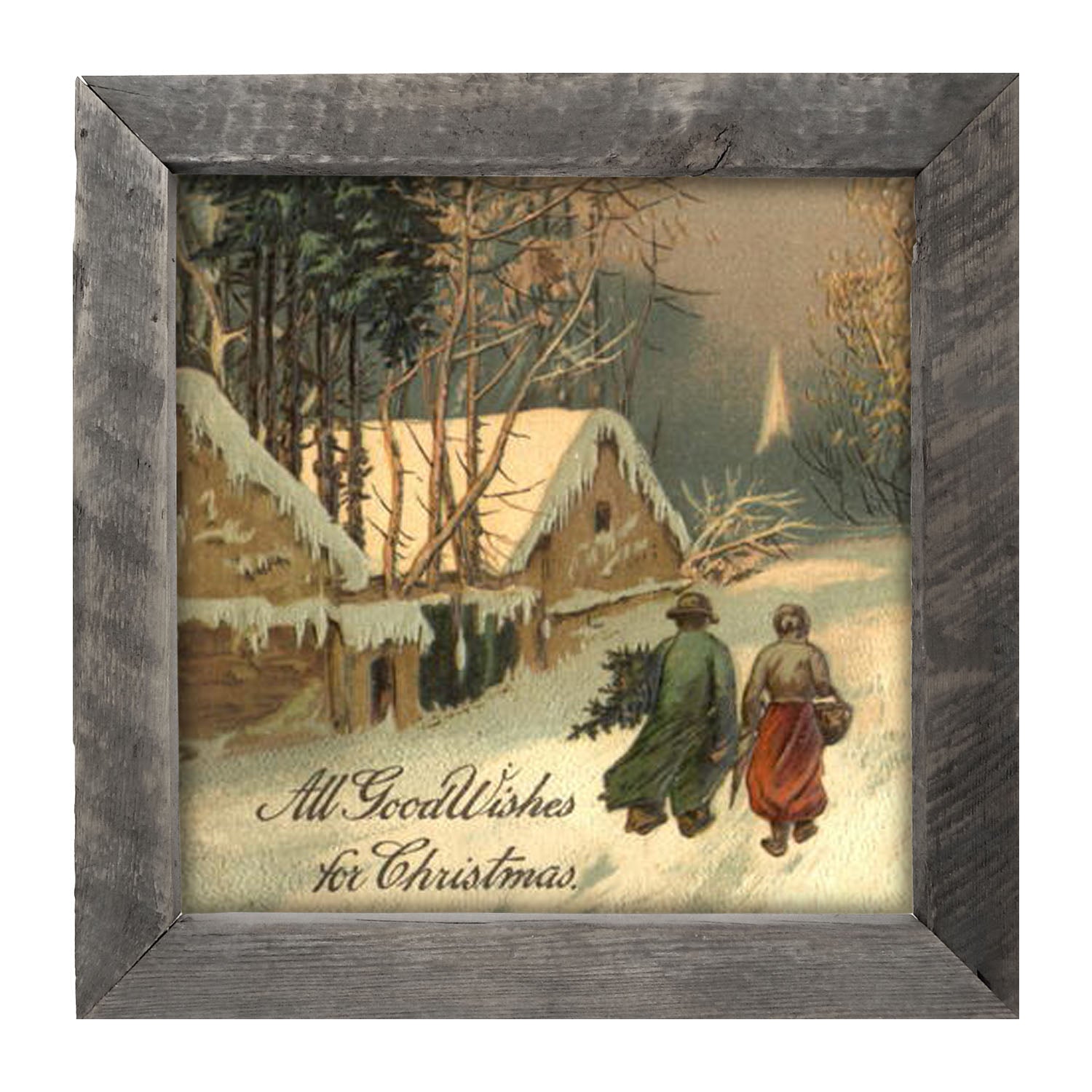 Good Wishes for Christmas - Framed art