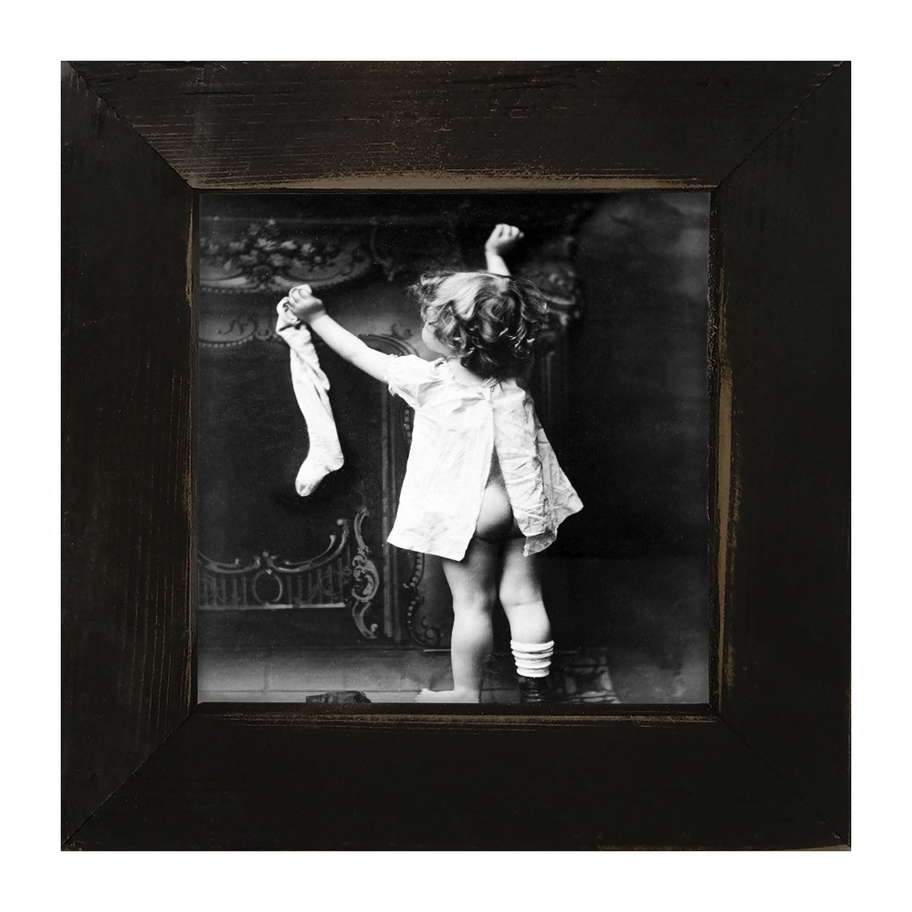 Hanging Her Stocking - Framed art