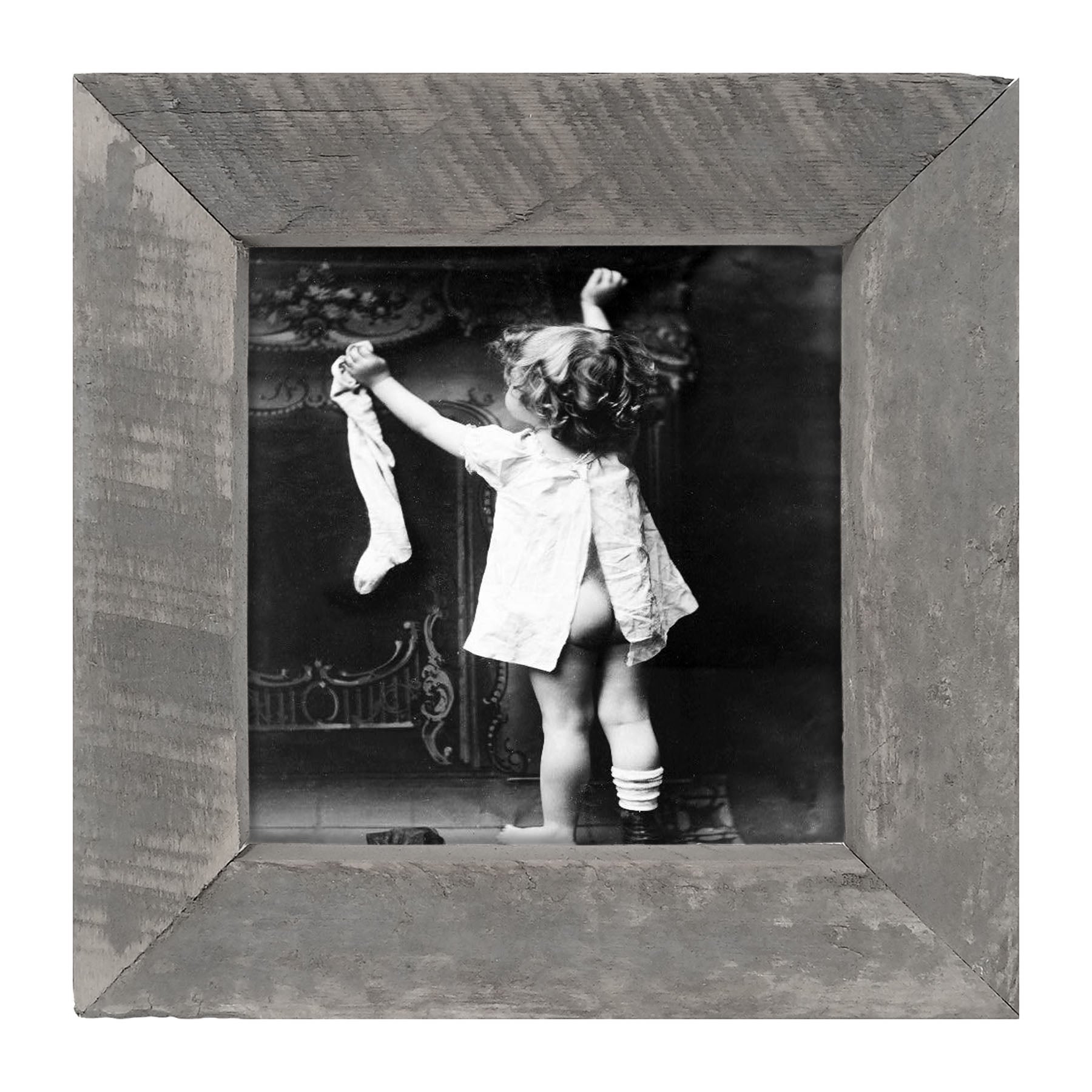 Hanging Her Stocking - Framed art
