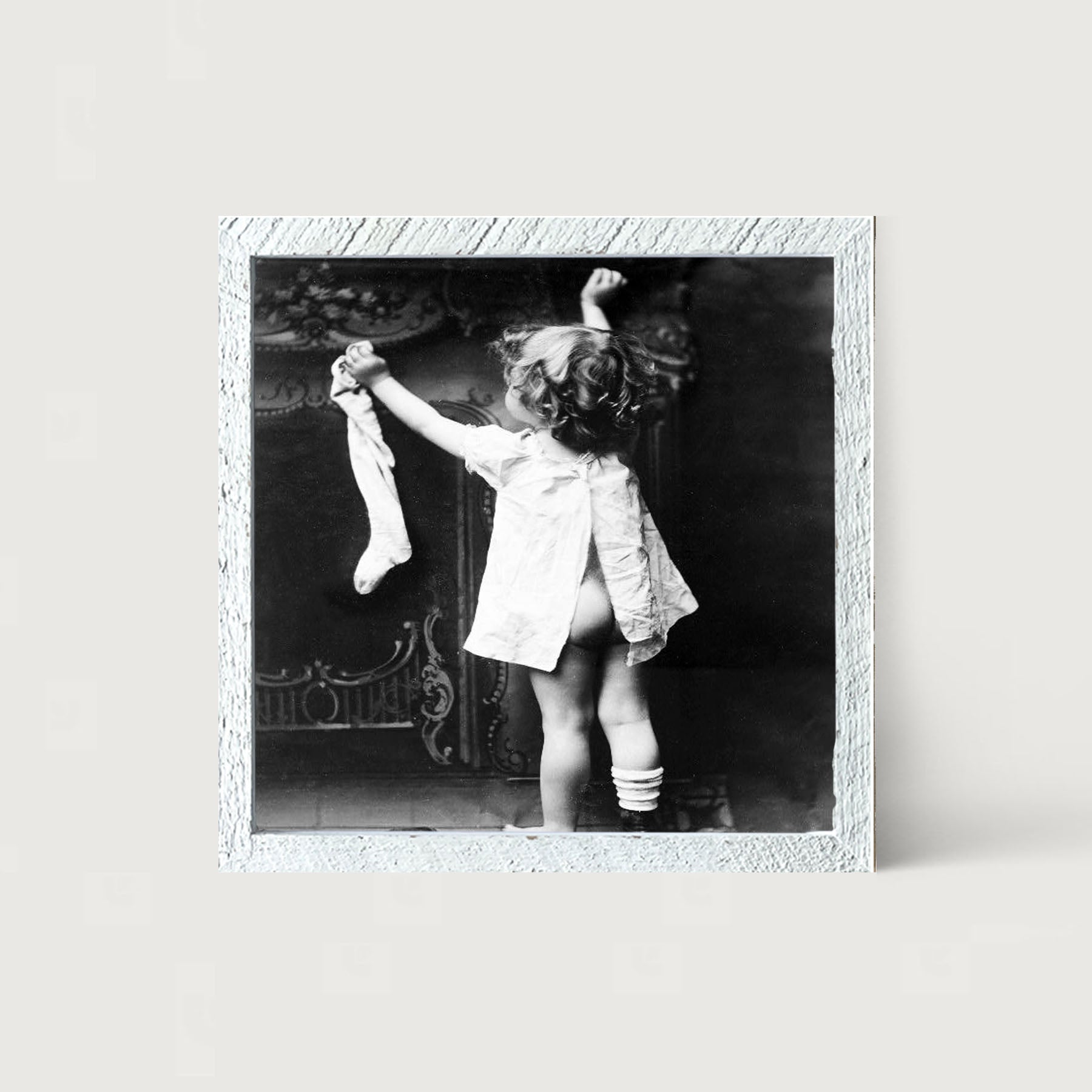 Hanging Her Stocking - Framed art