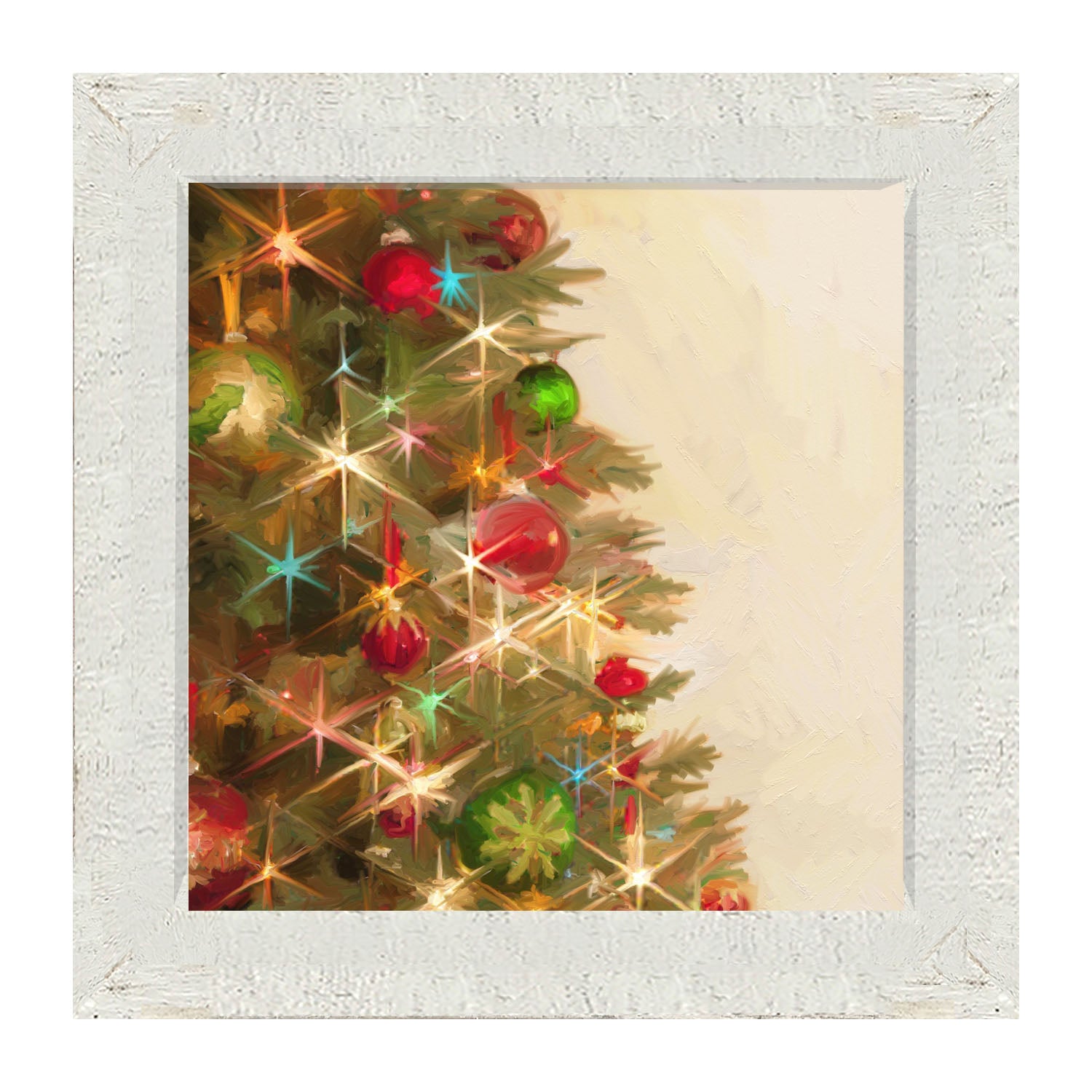 Lighted Christmas Tree - Framed art