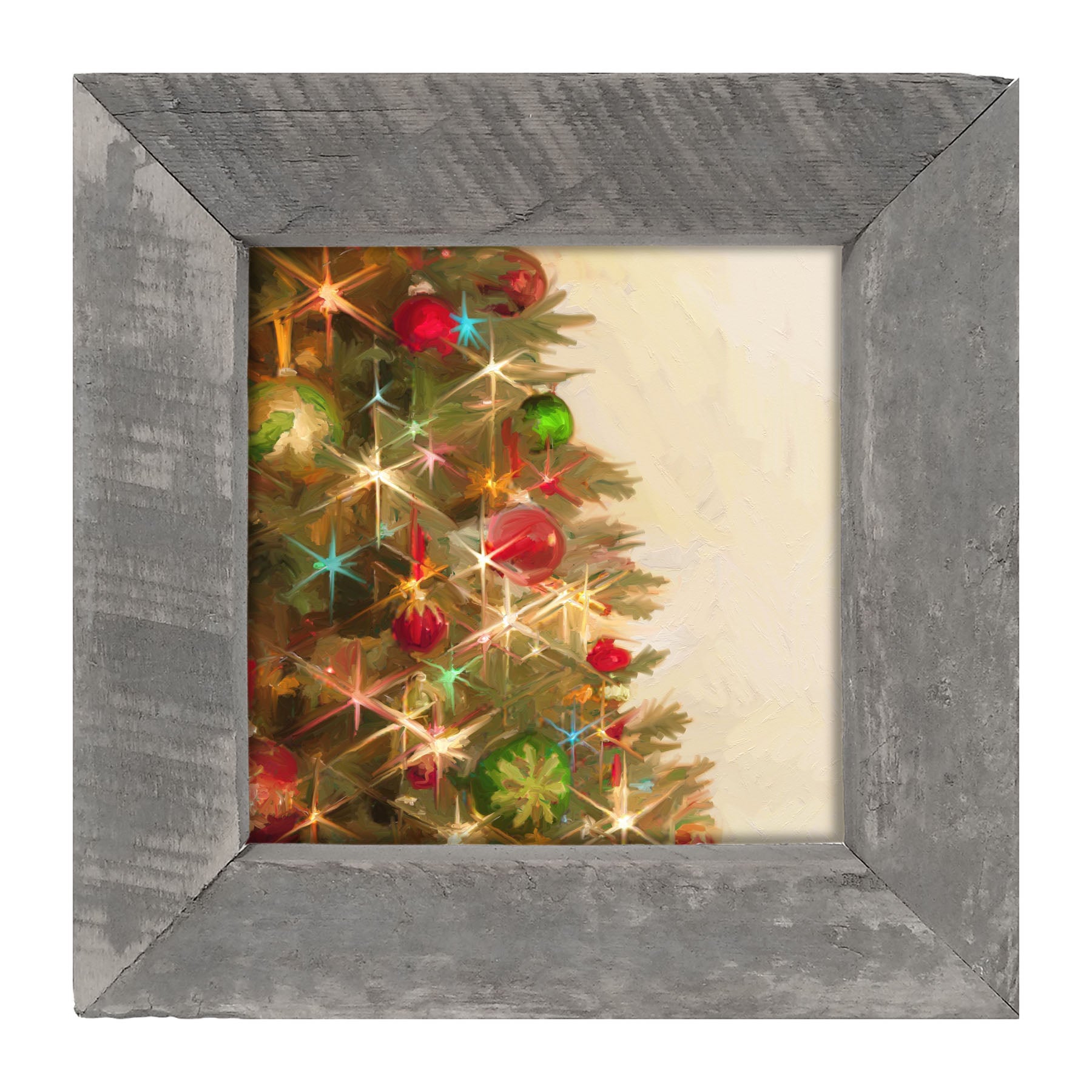 Lighted Christmas Tree - Framed art