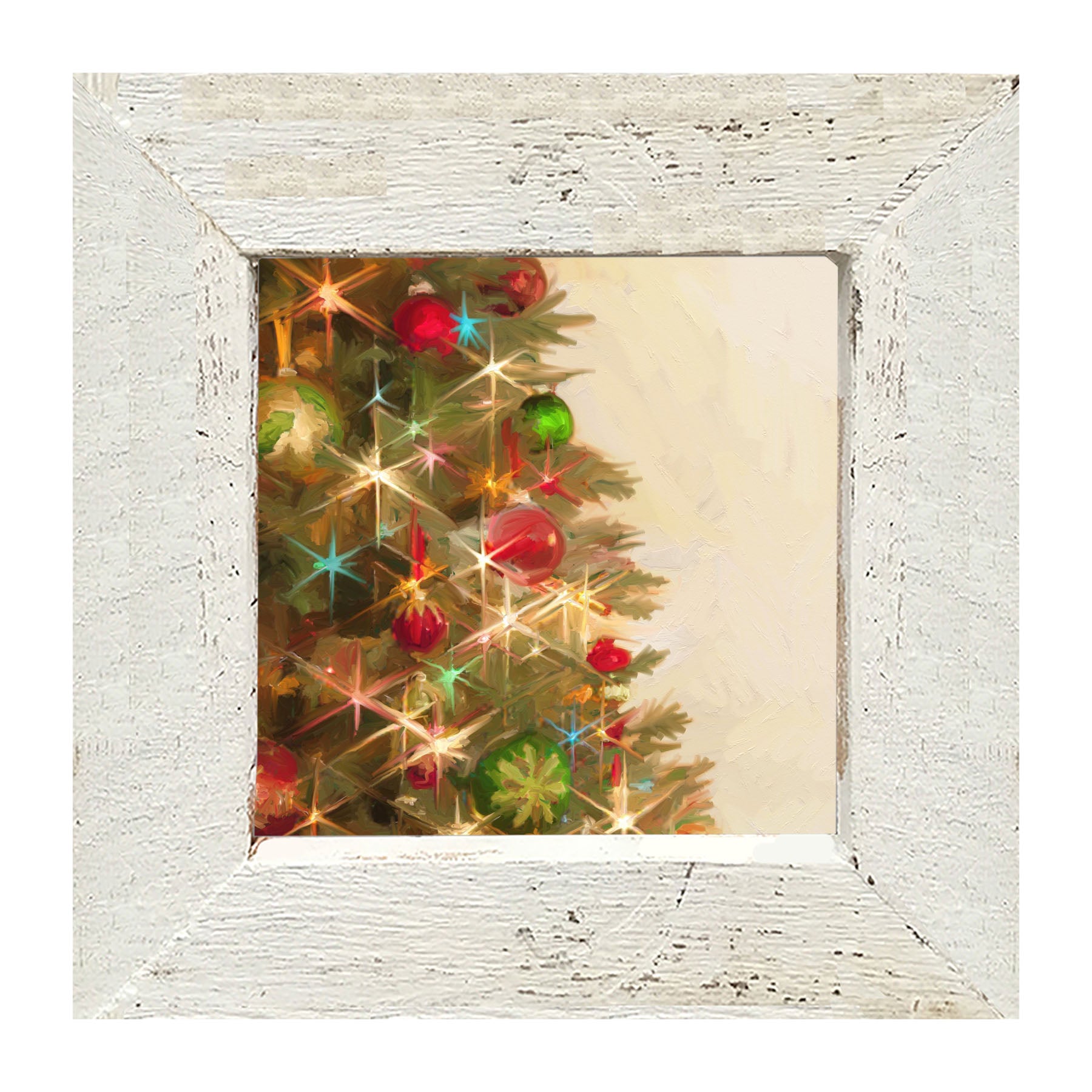 Lighted Christmas Tree - Framed art