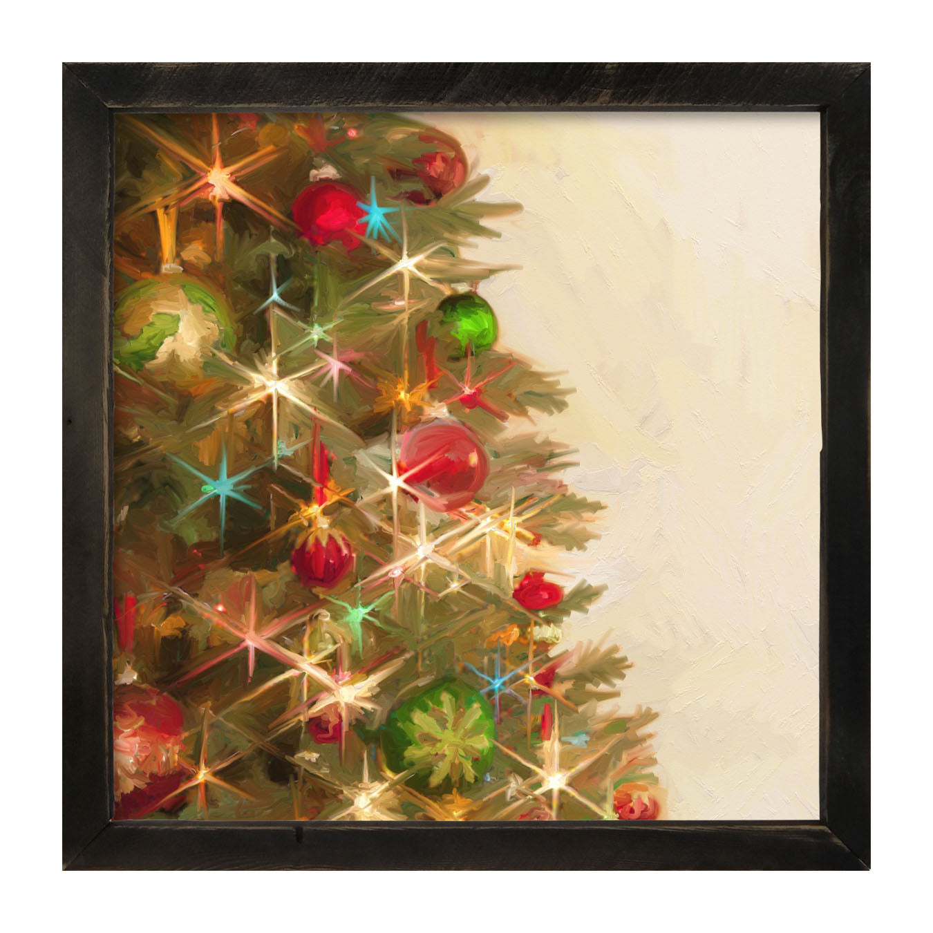 Lighted Christmas Tree - Framed art