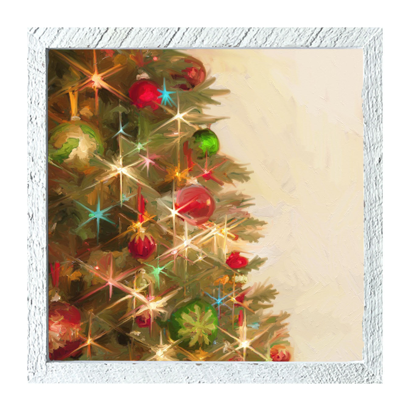 Lighted Christmas Tree - Framed art