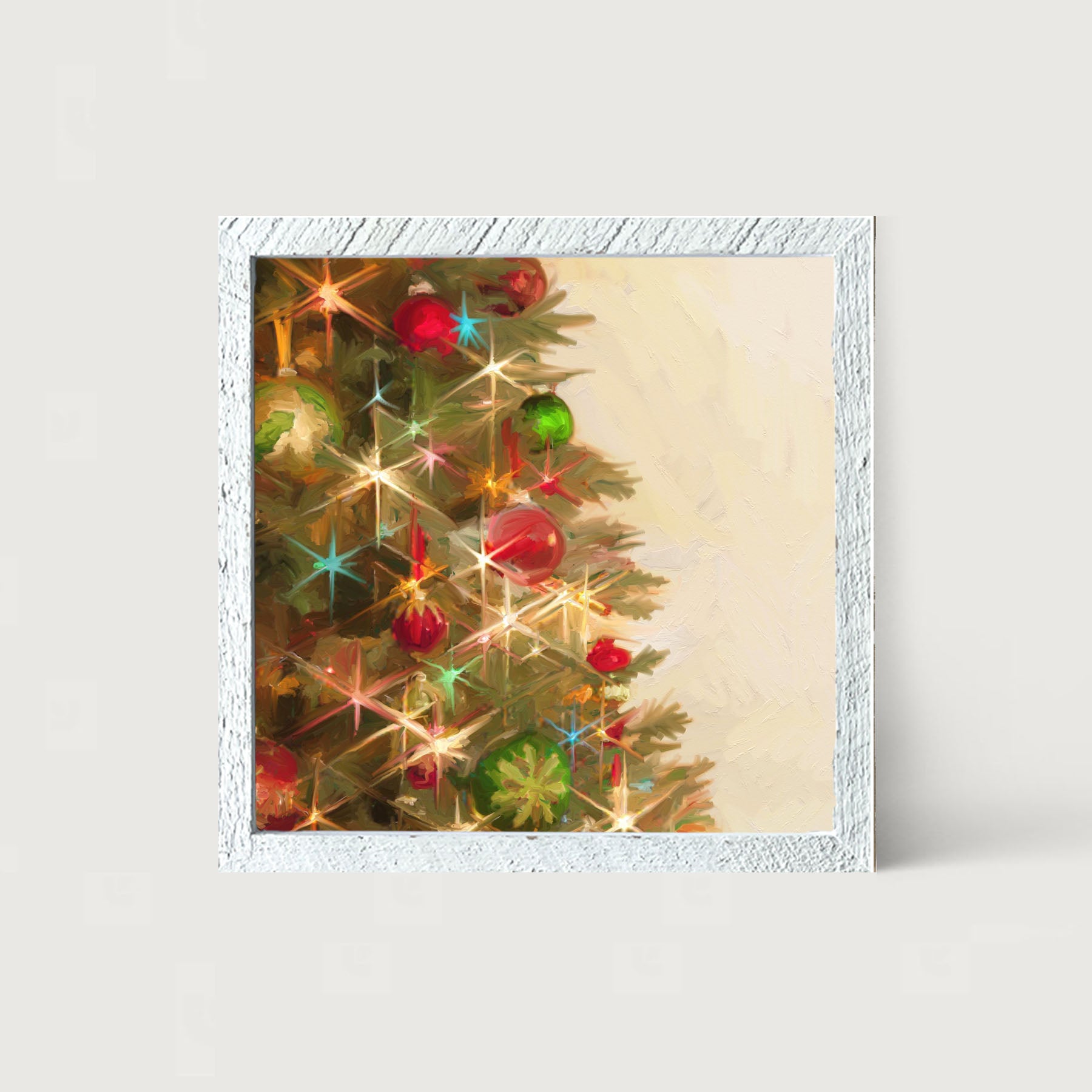 Lighted Christmas Tree - Framed art