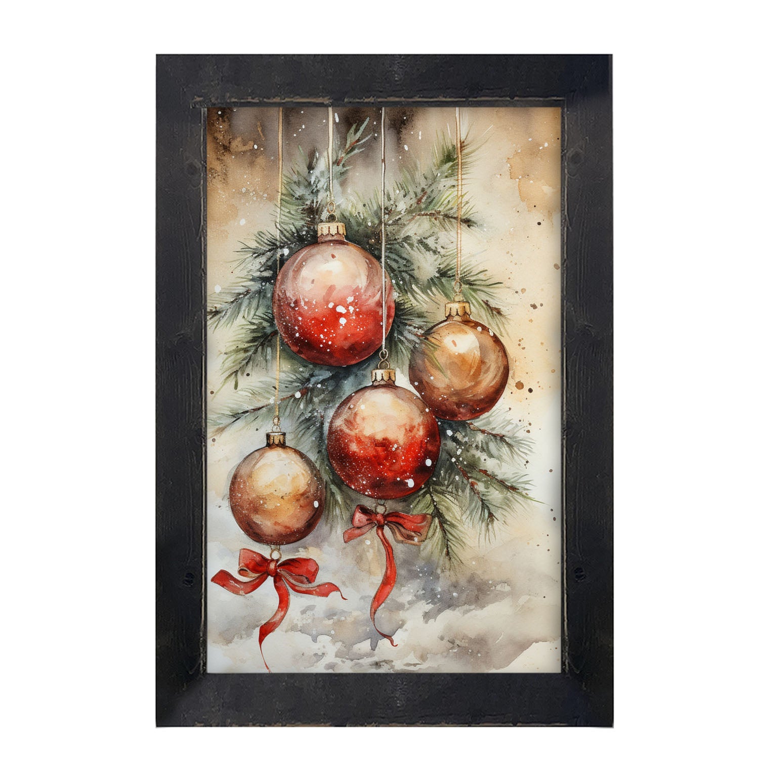 Christmas ornaments - Framed art