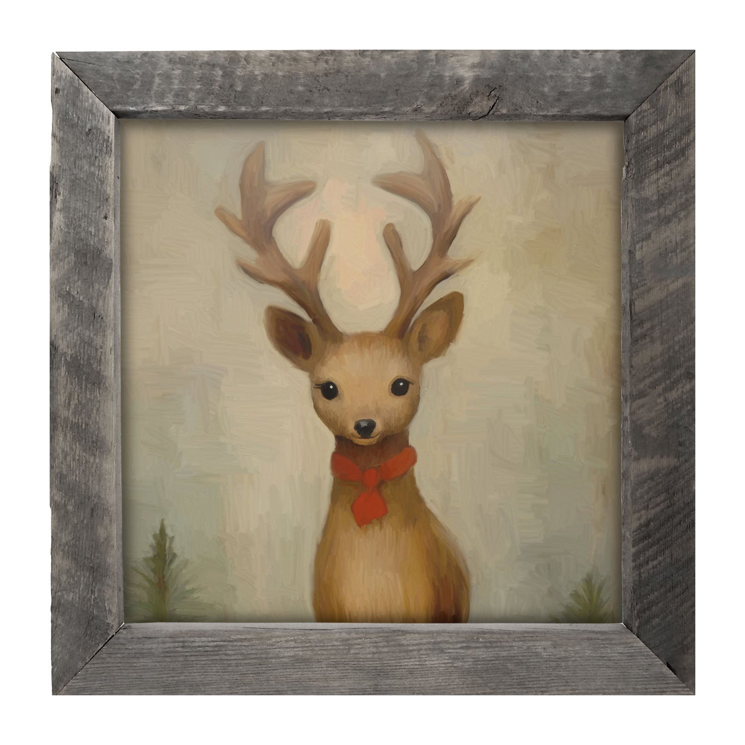 Christmas Reindeer - Framed Art