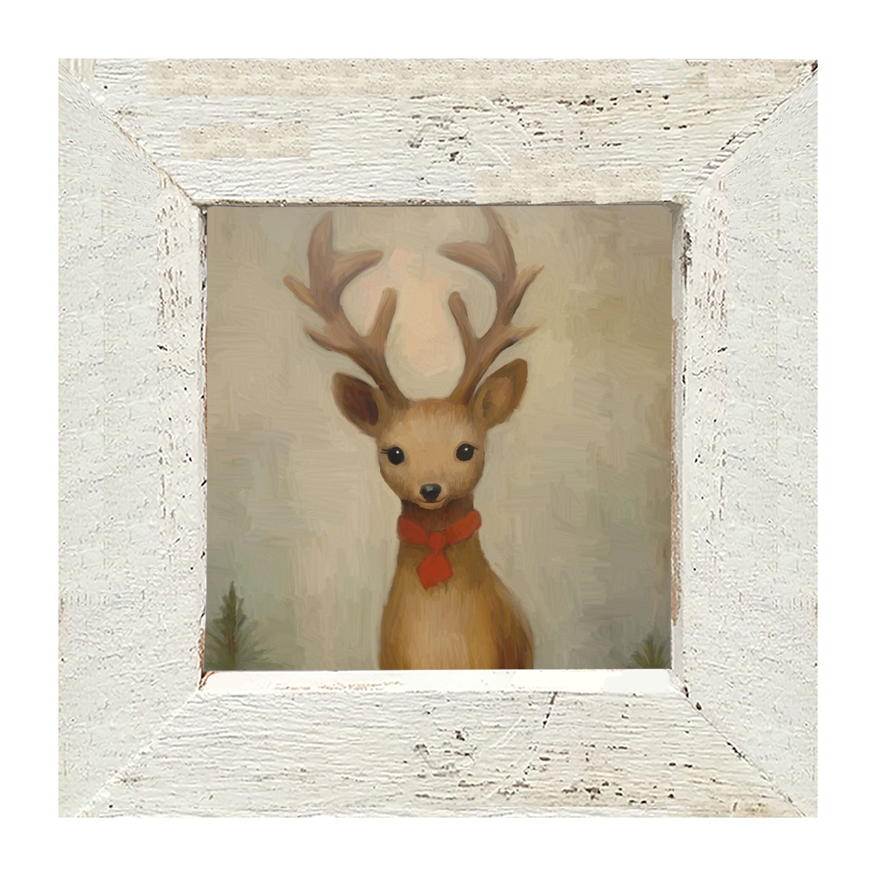 Christmas Reindeer - Framed Art