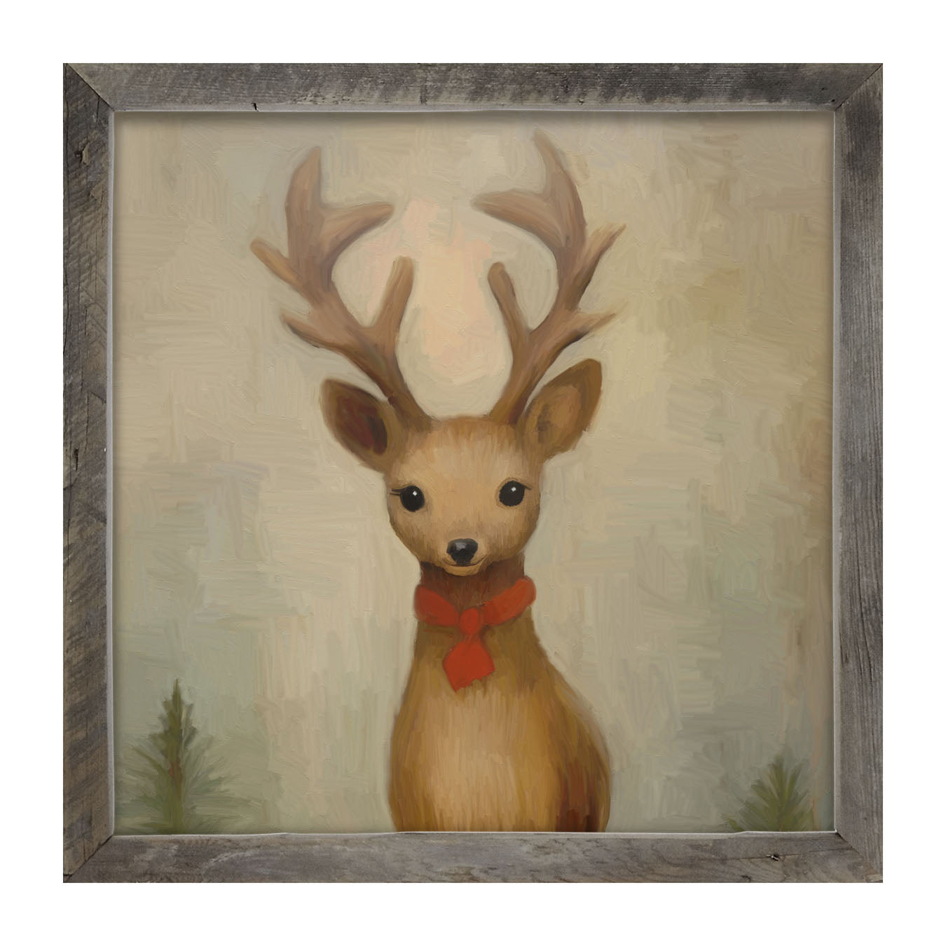 Christmas Reindeer - Framed Art