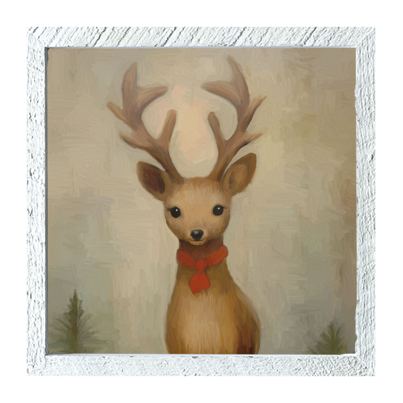 Christmas Reindeer - Framed Art