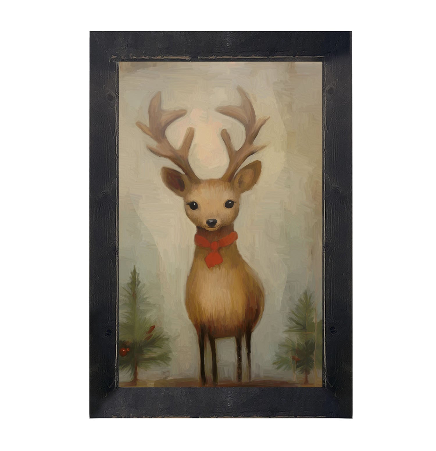 Christmas Reindeer - Framed Art