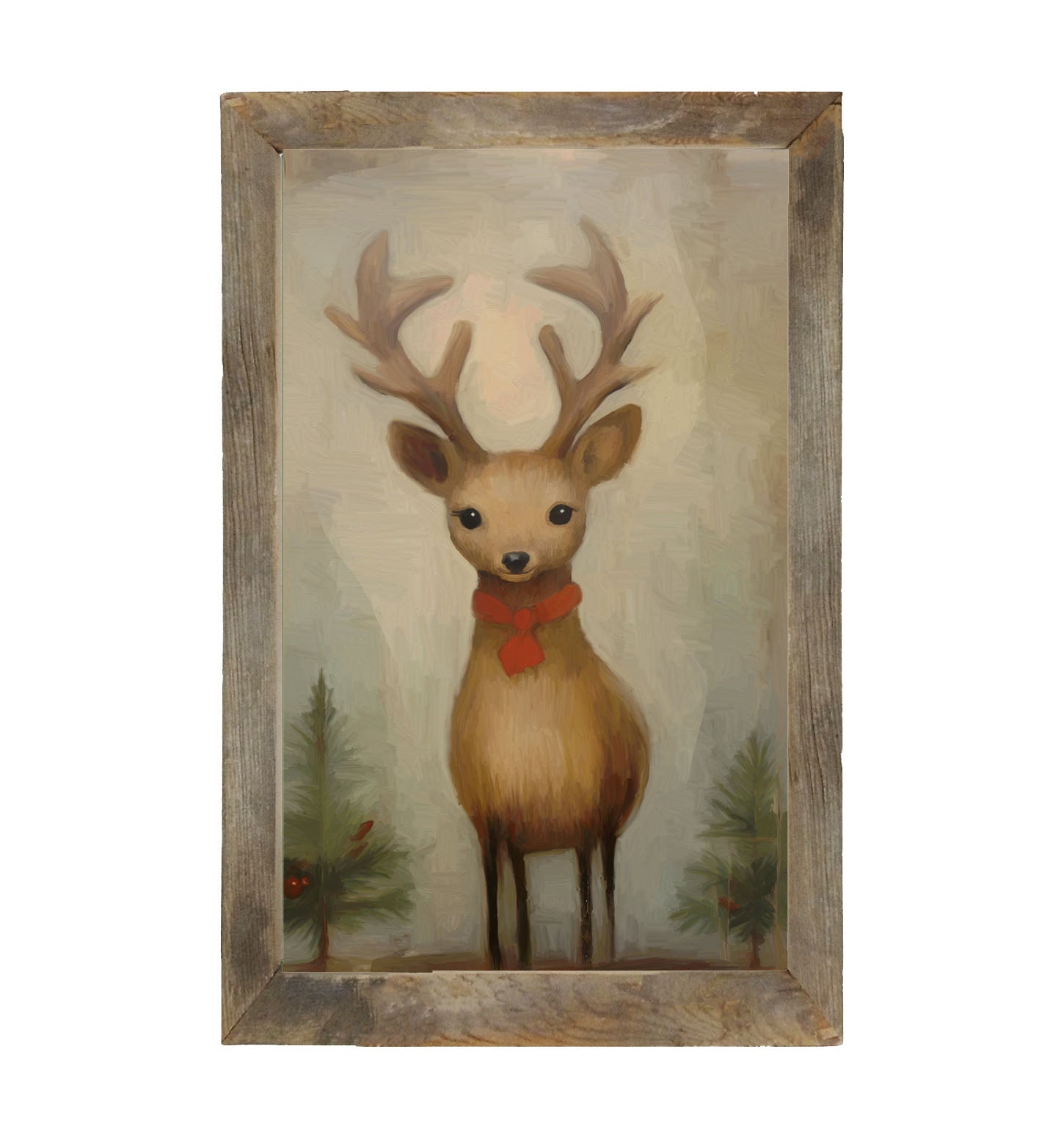Christmas Reindeer - Framed Art