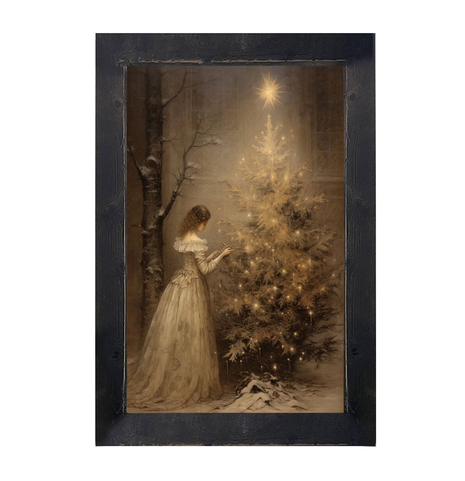 Victoria with Christmas Tree