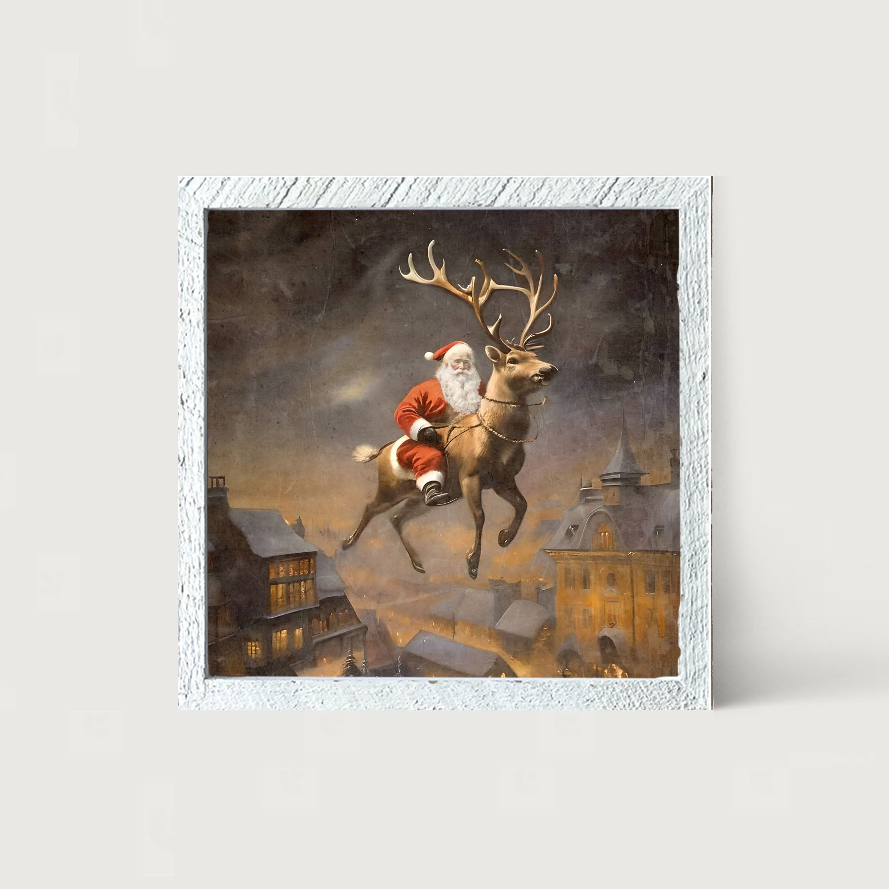 Santa on a Reindeer