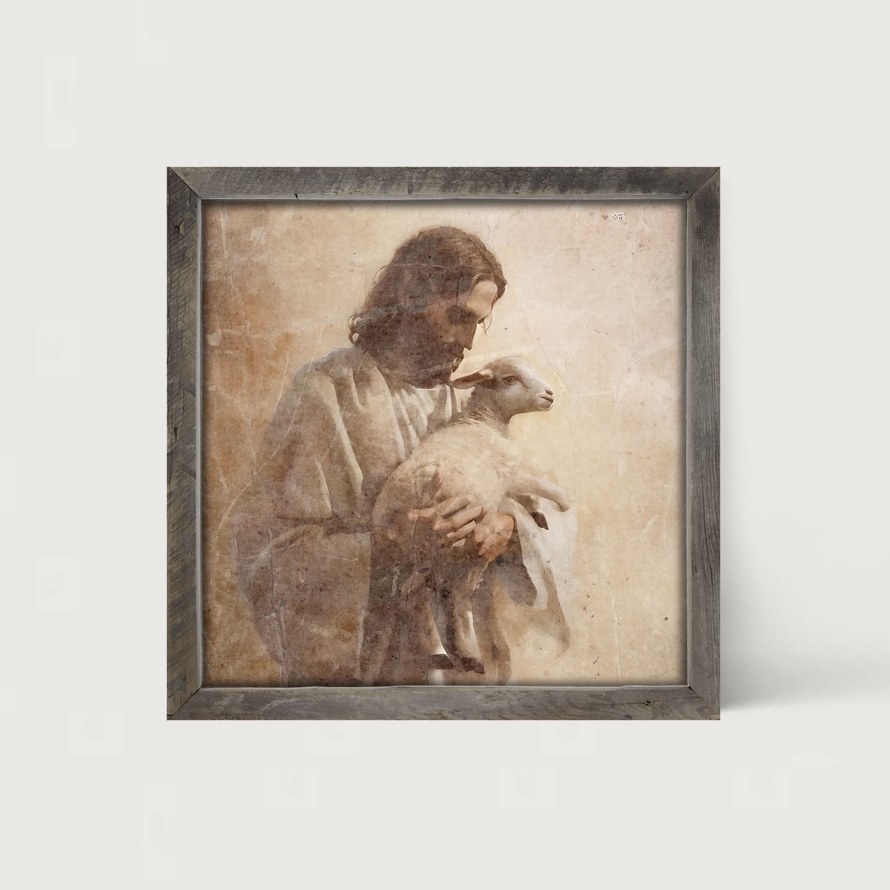 Jesus with a lamb