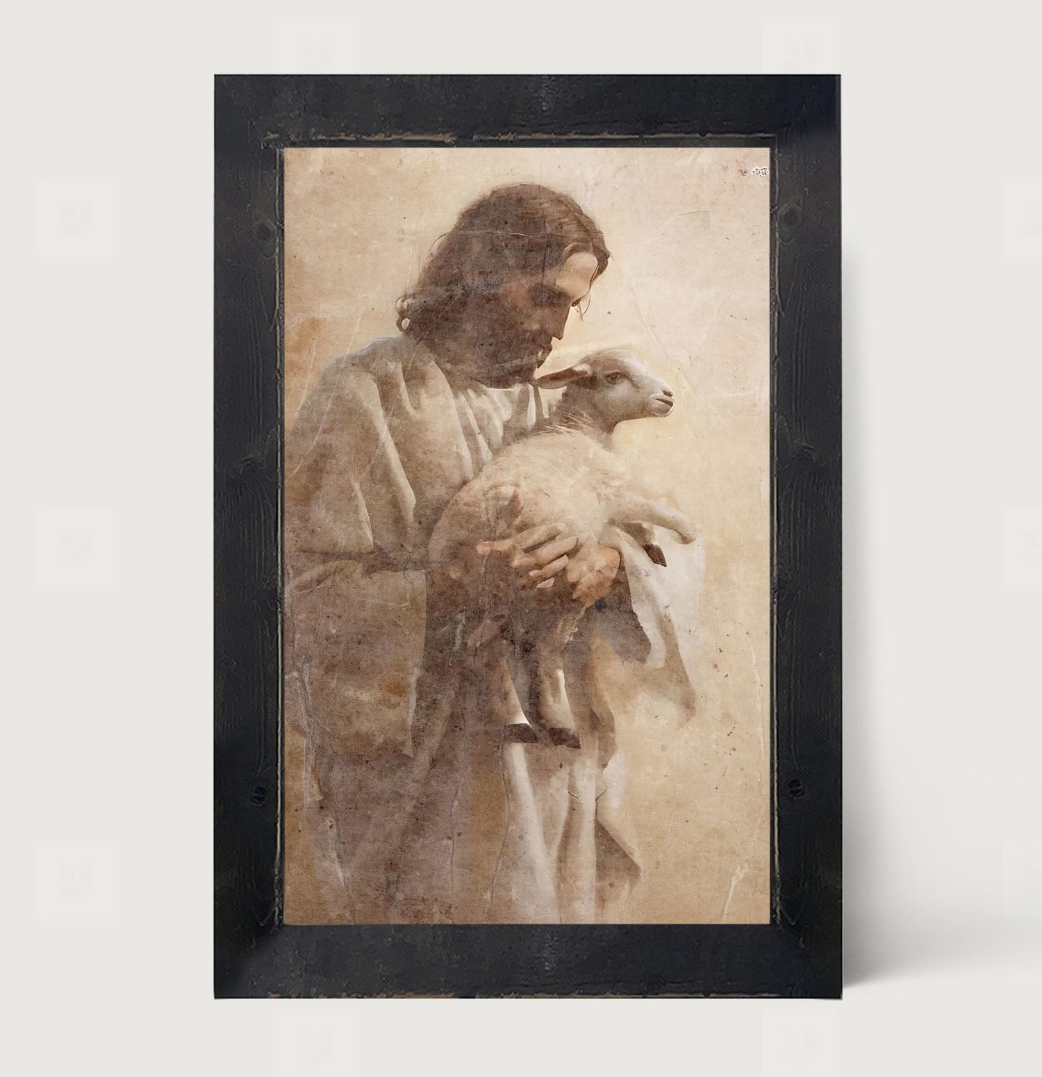 Jesus with a lamb