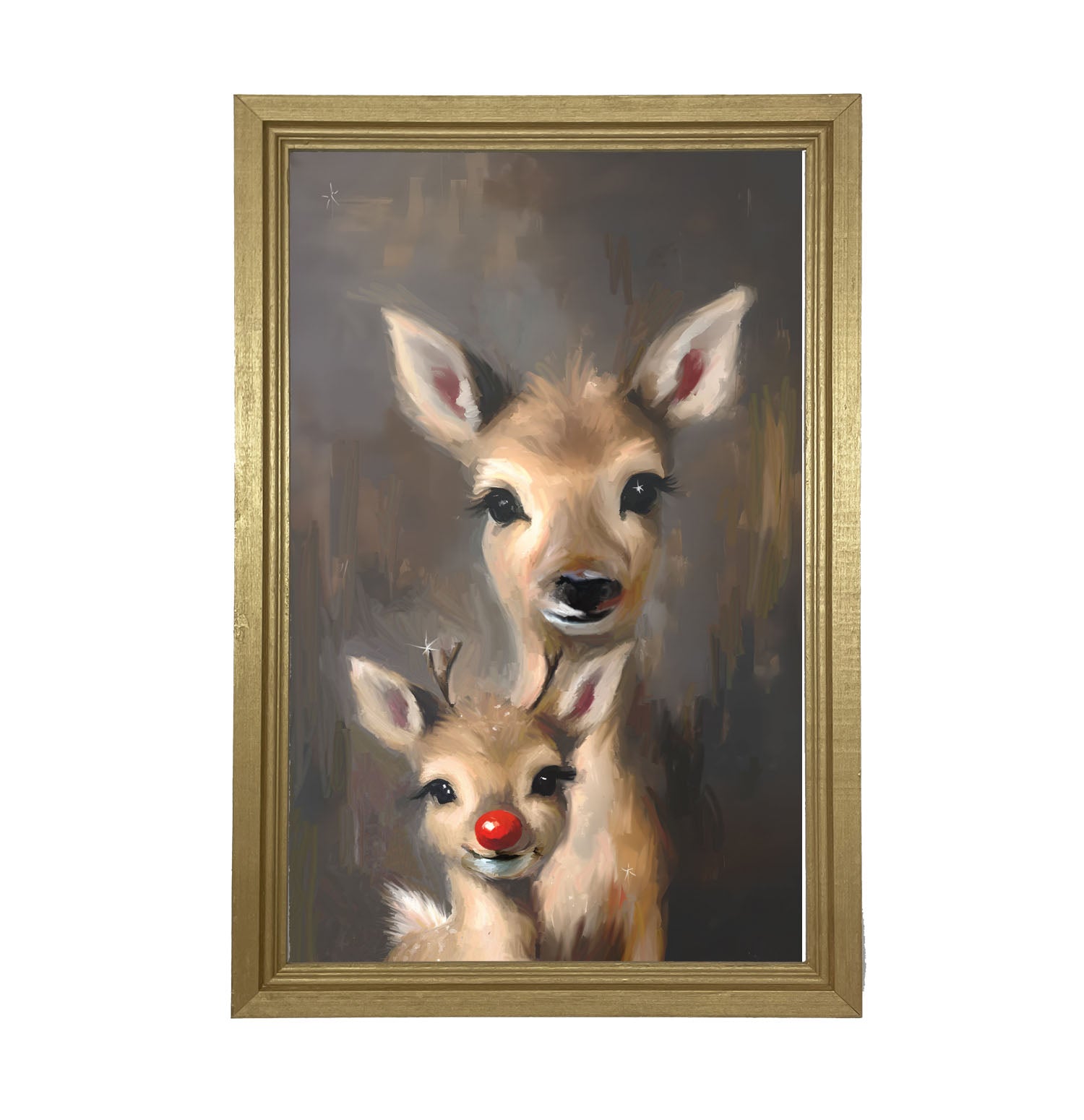 Rudolph and Mama - Framed Art