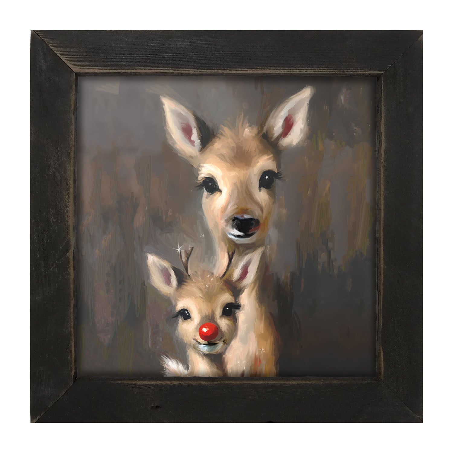Rudolph and Mama - Framed Art