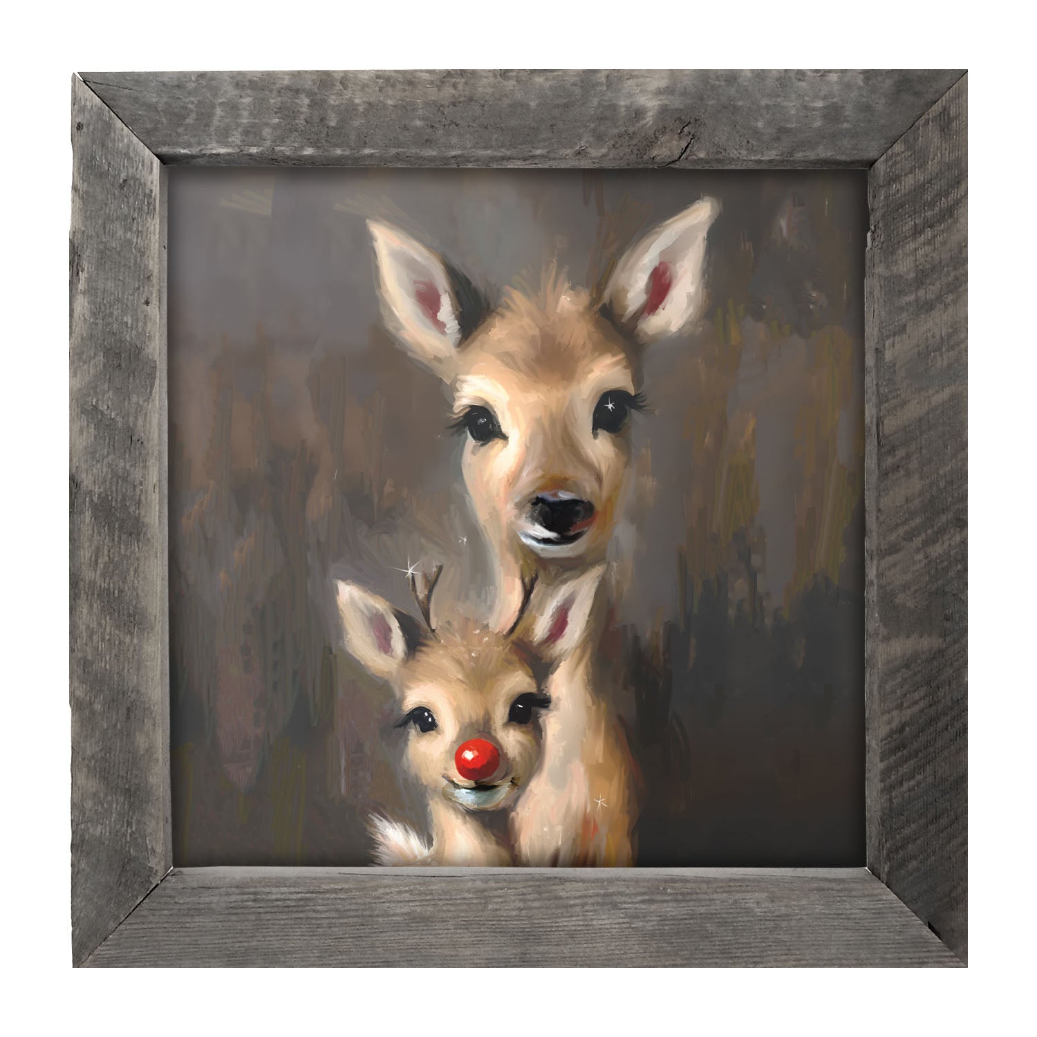 Rudolph and Mama - Framed Art