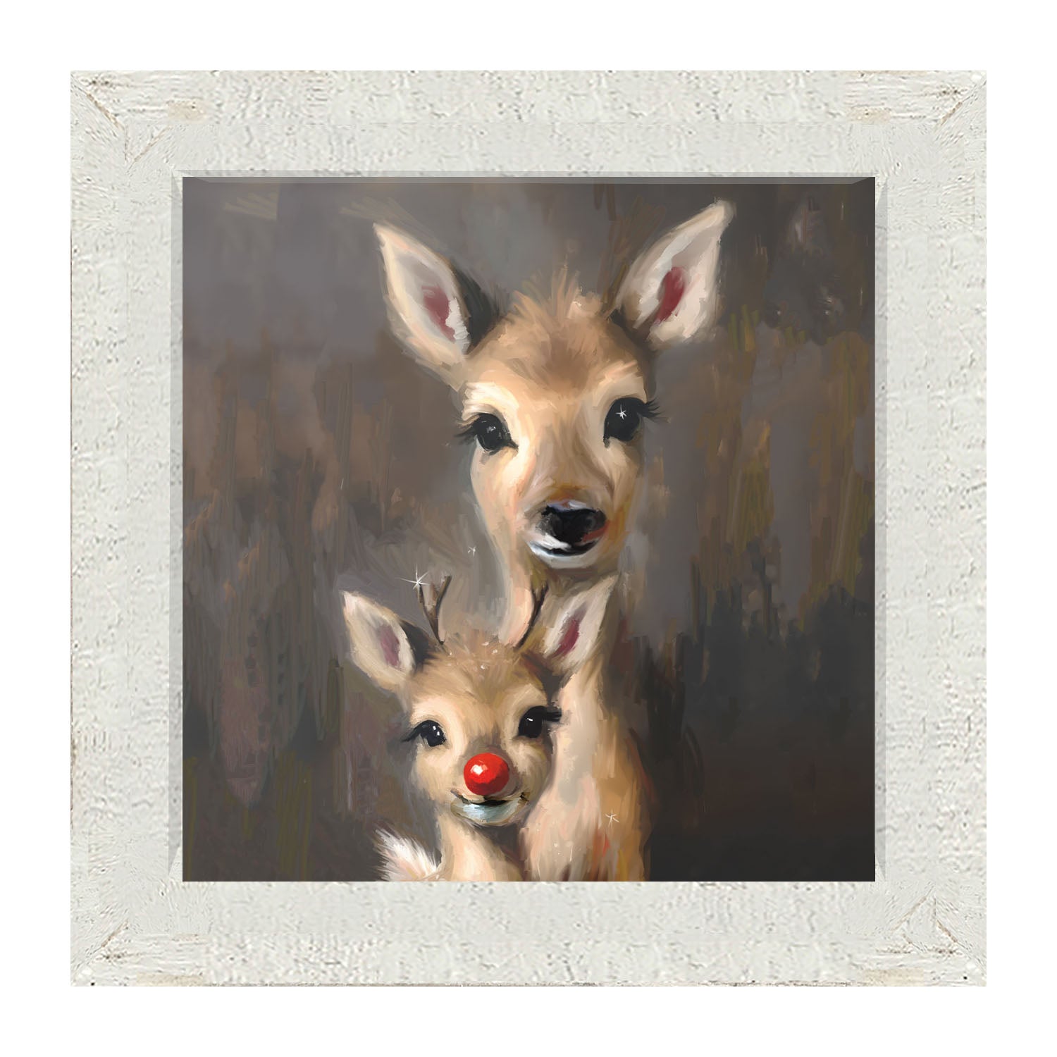 Rudolph and Mama - Framed Art