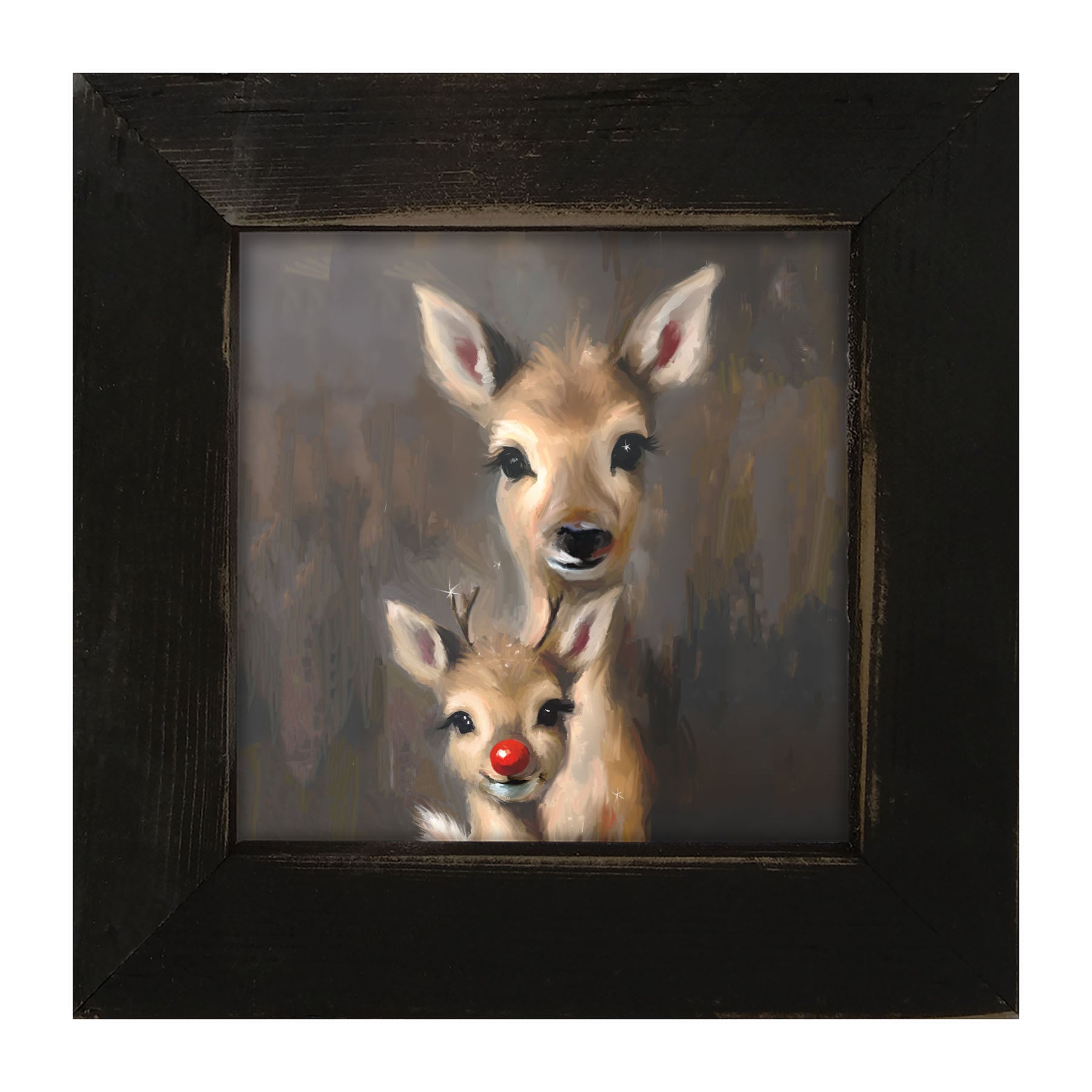 Rudolph and Mama - Framed Art