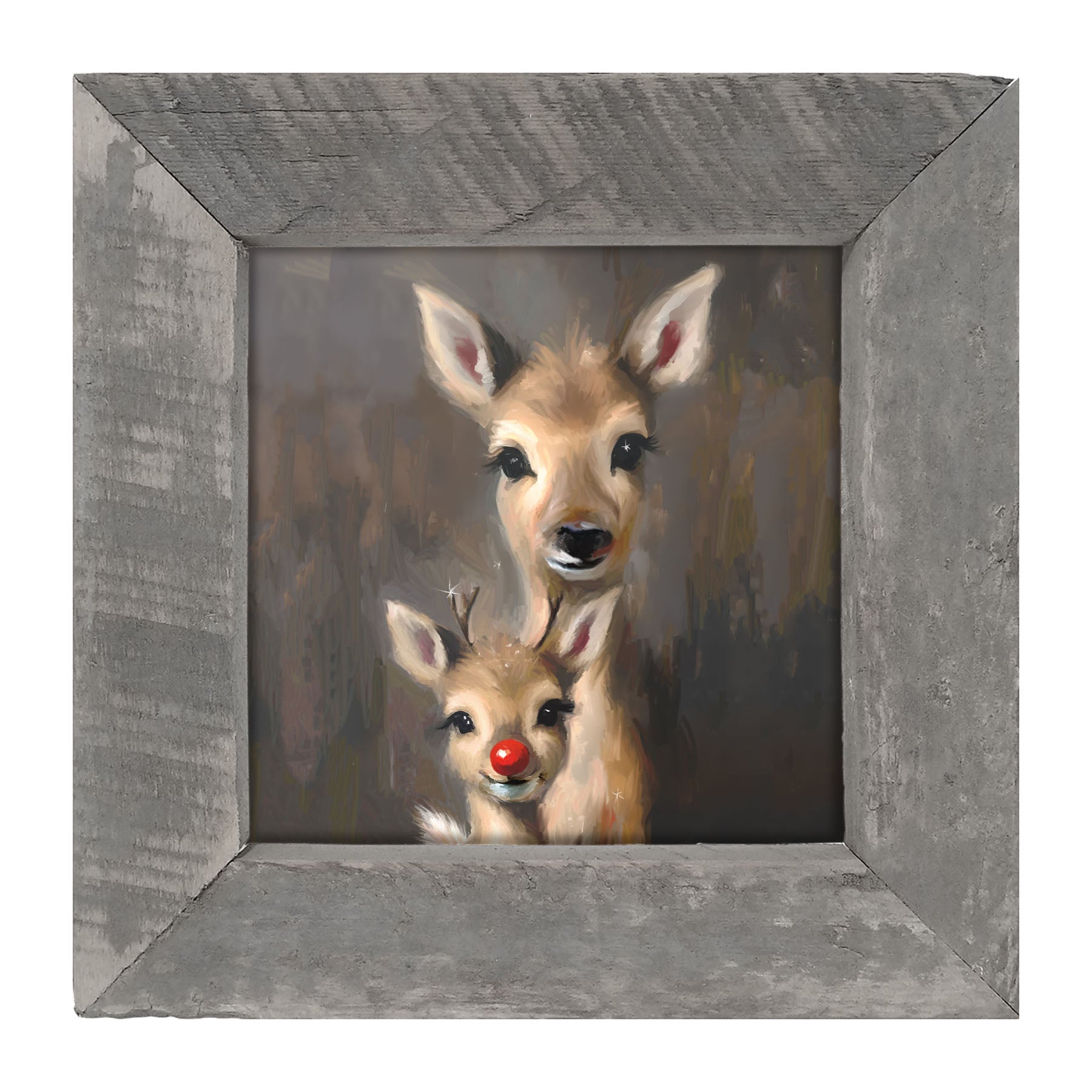 Rudolph and Mama - Framed Art
