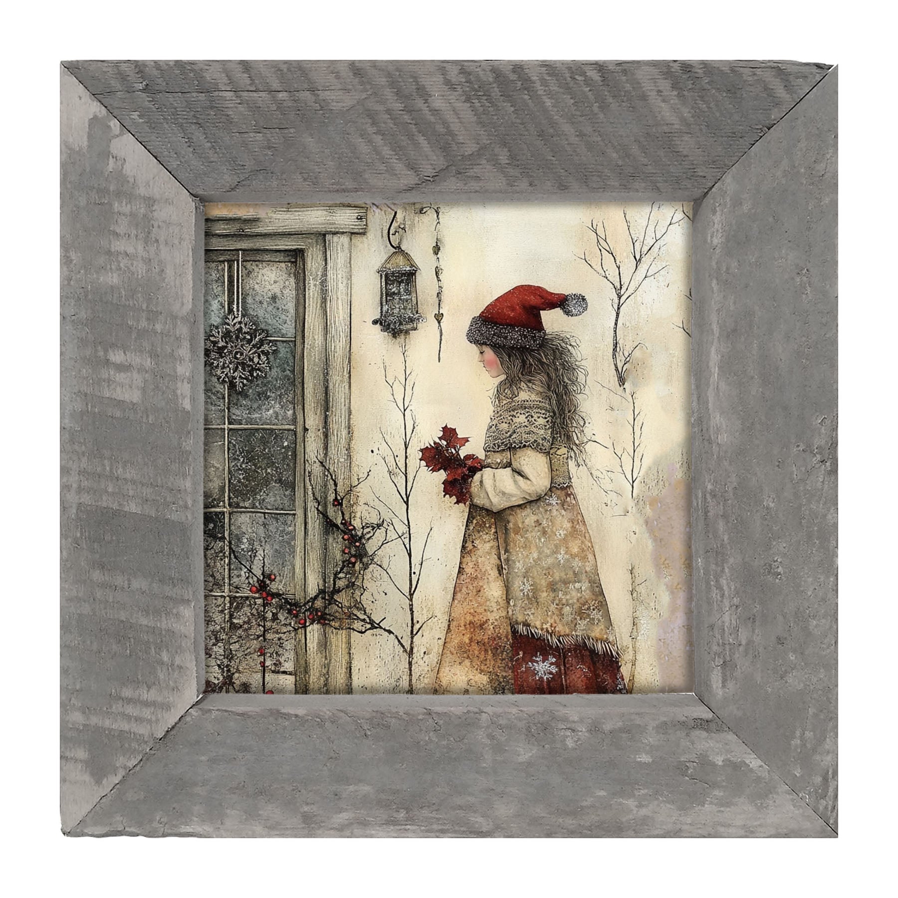 Wintertime Woman - Framed Art