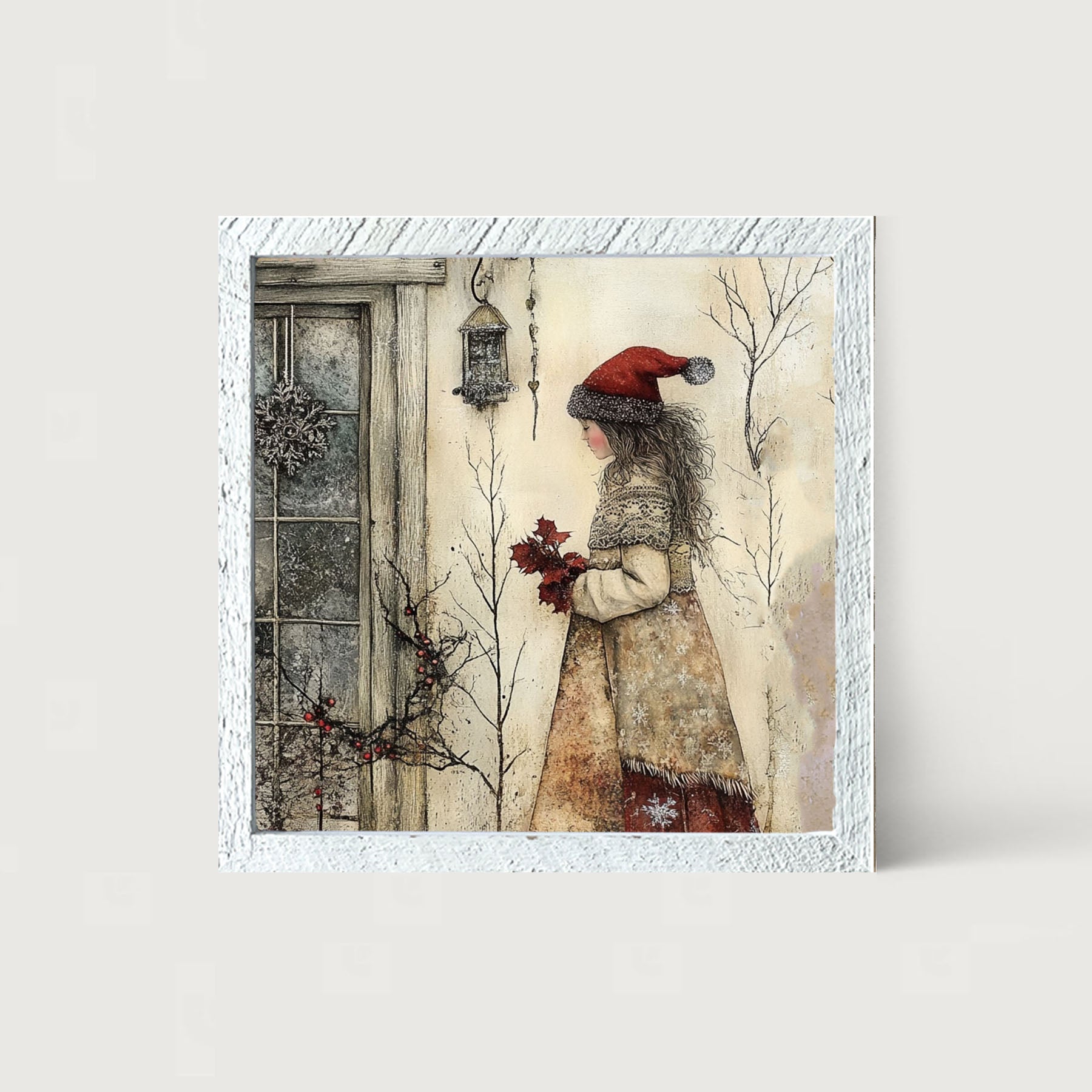 Wintertime Woman - Framed Art