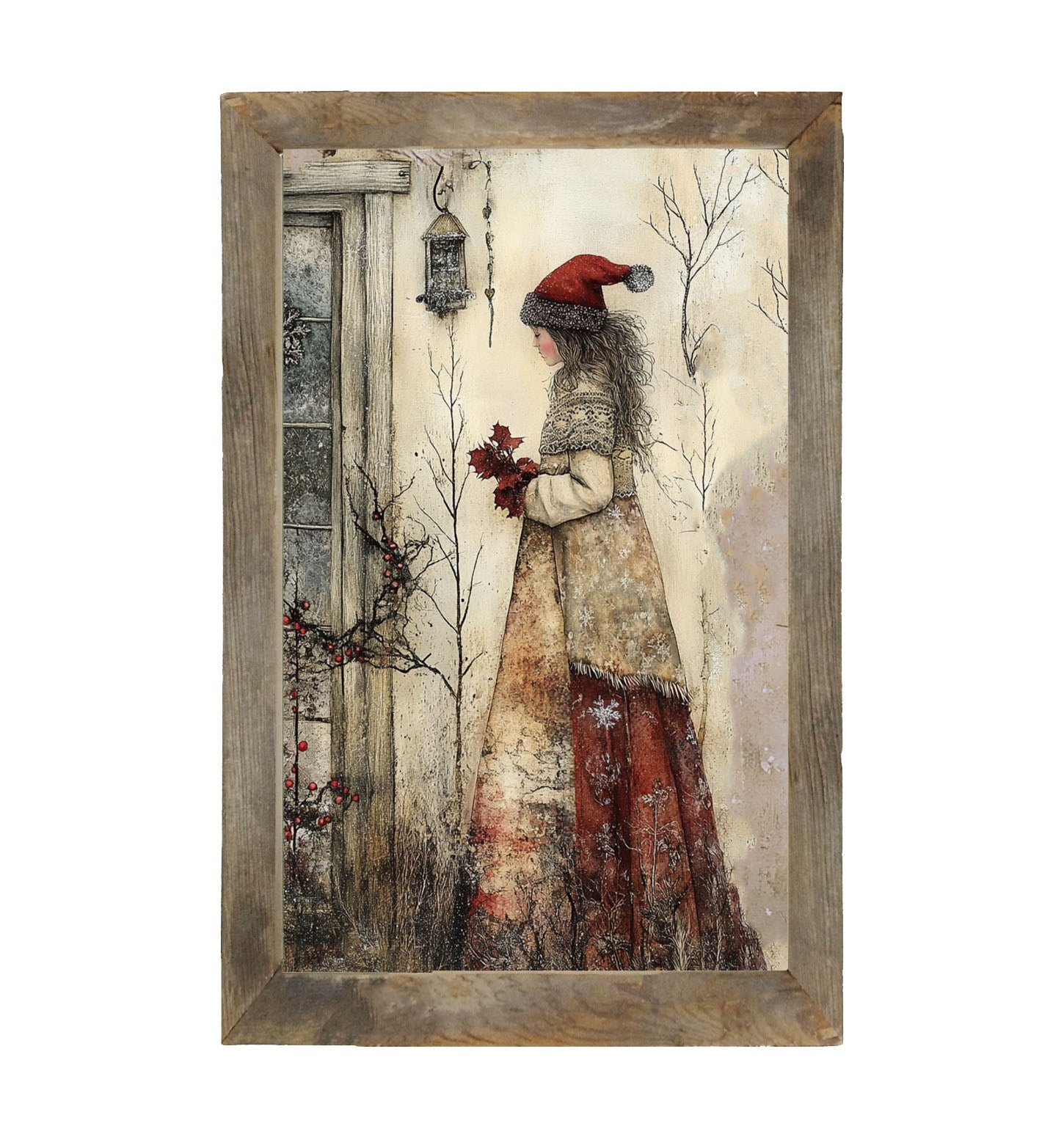 Wintertime Woman - Framed Art