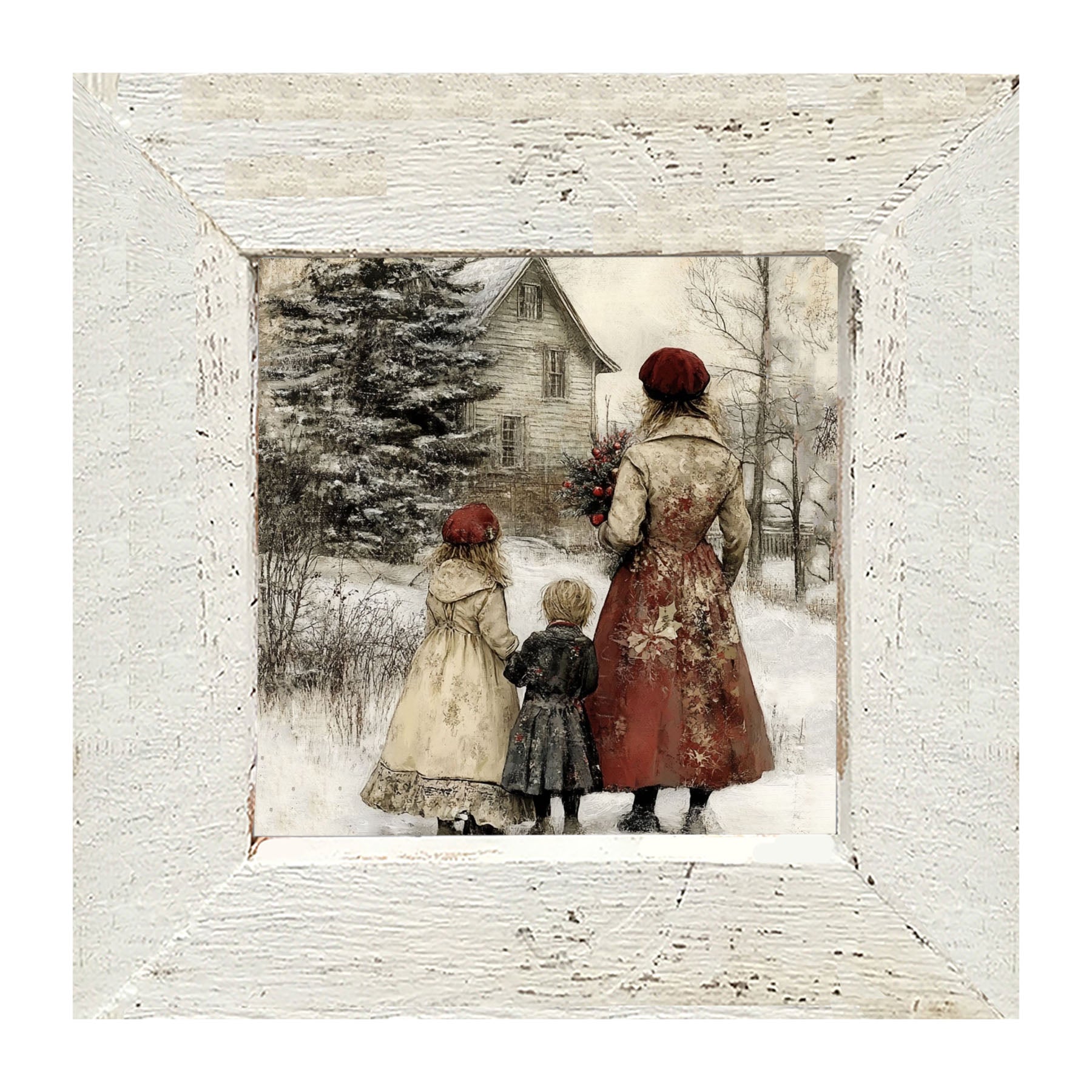 A Winter Visit - Framed Art