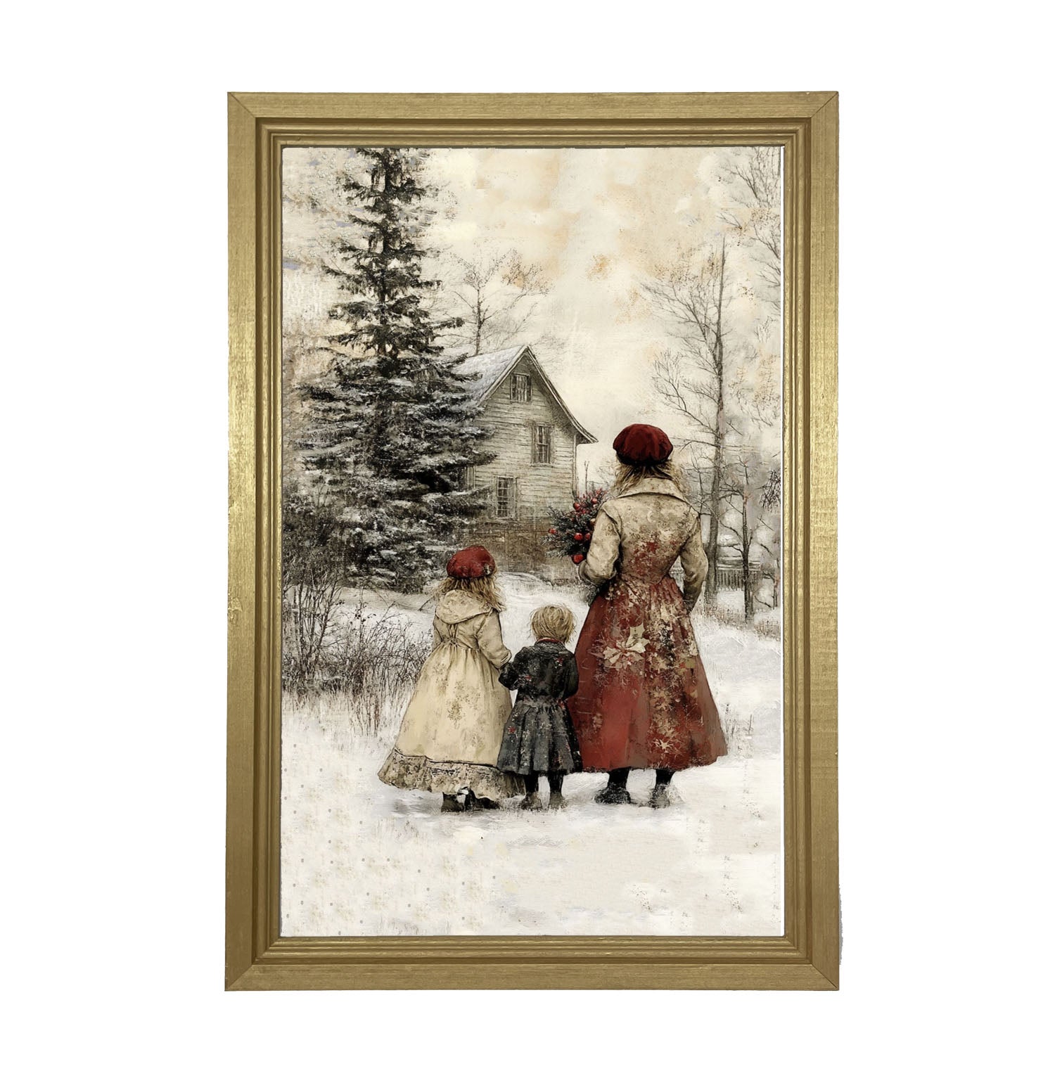 A Winter Visit - Framed Art