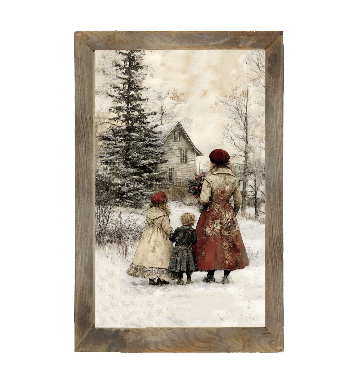 A Winter Visit - Framed Art