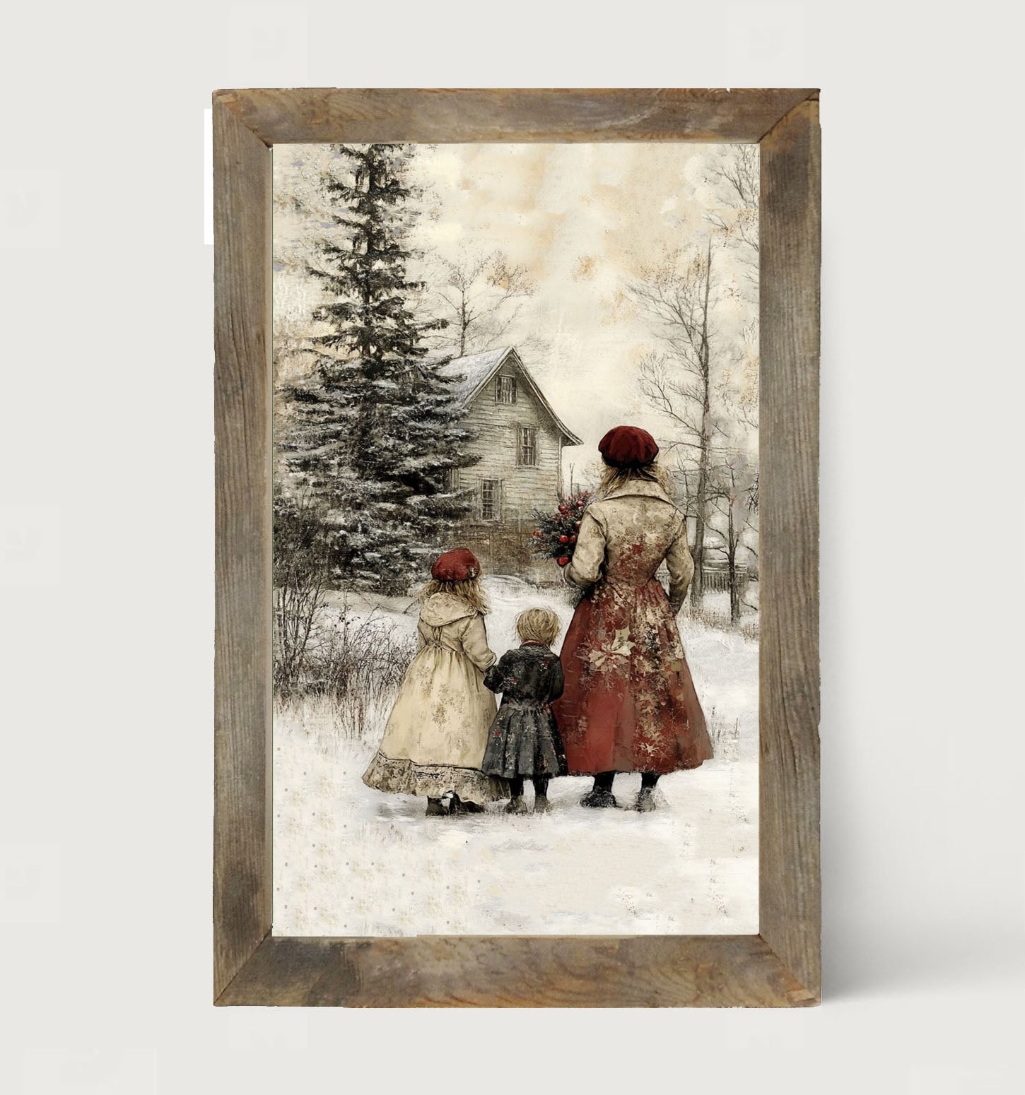 A Winter Visit - Framed Art