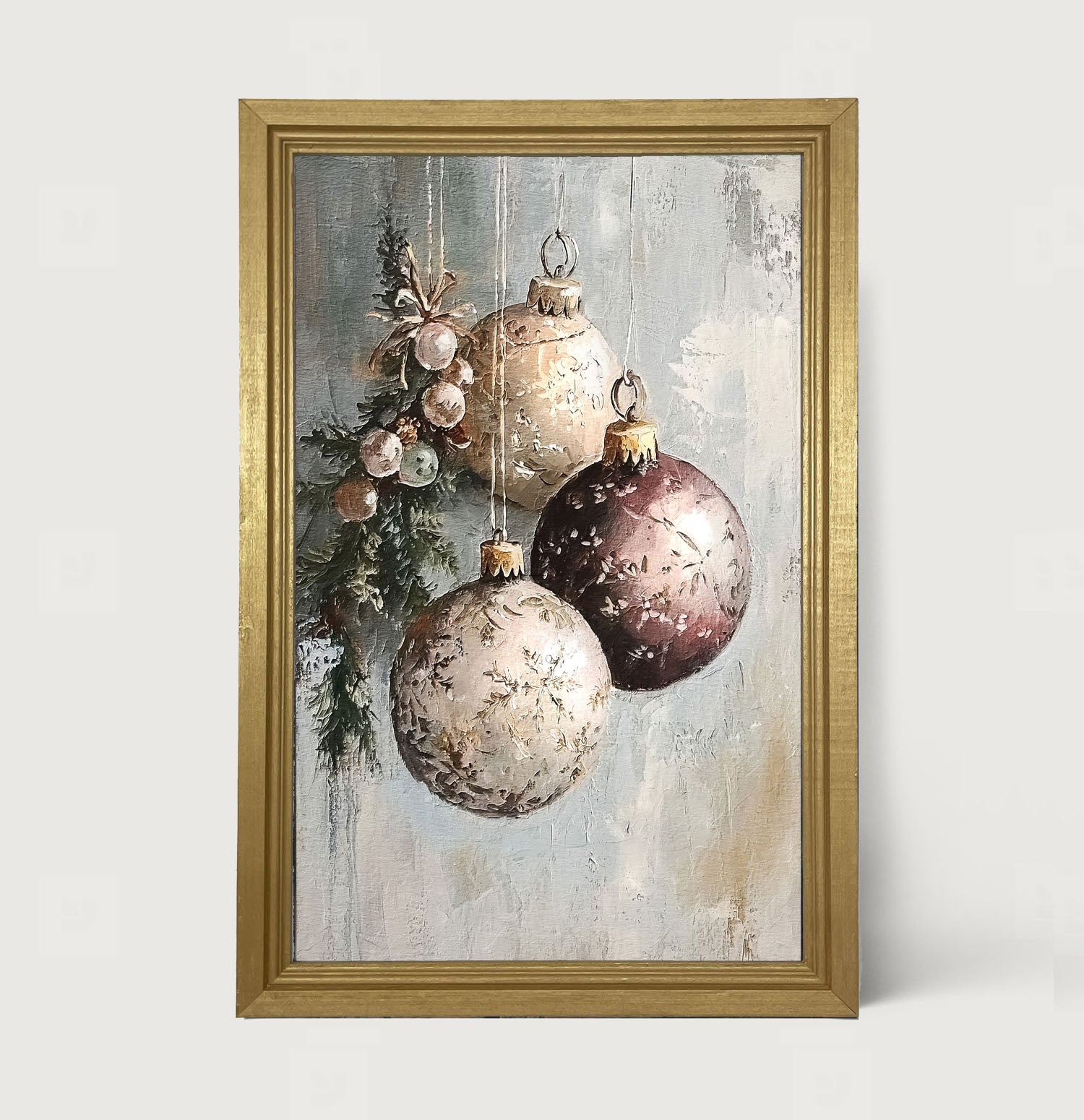 Pine Sprig with Ornaments