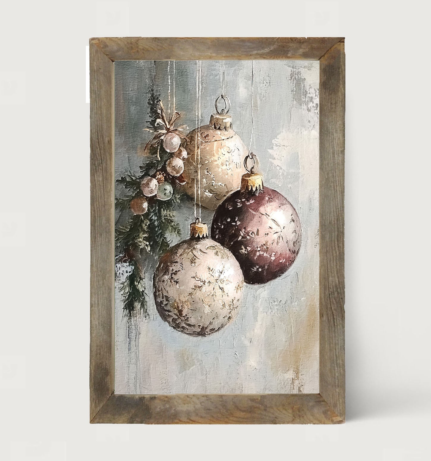 Pine Sprig with Ornaments