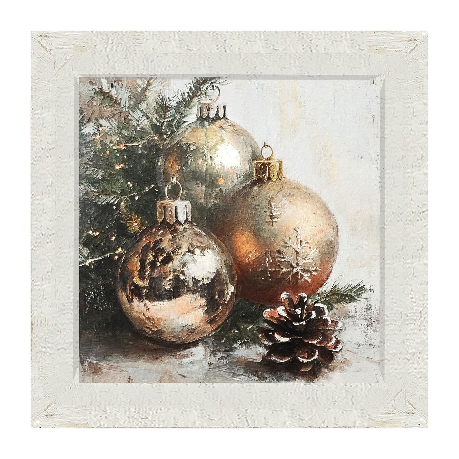 Golden Ornaments - Framed Art