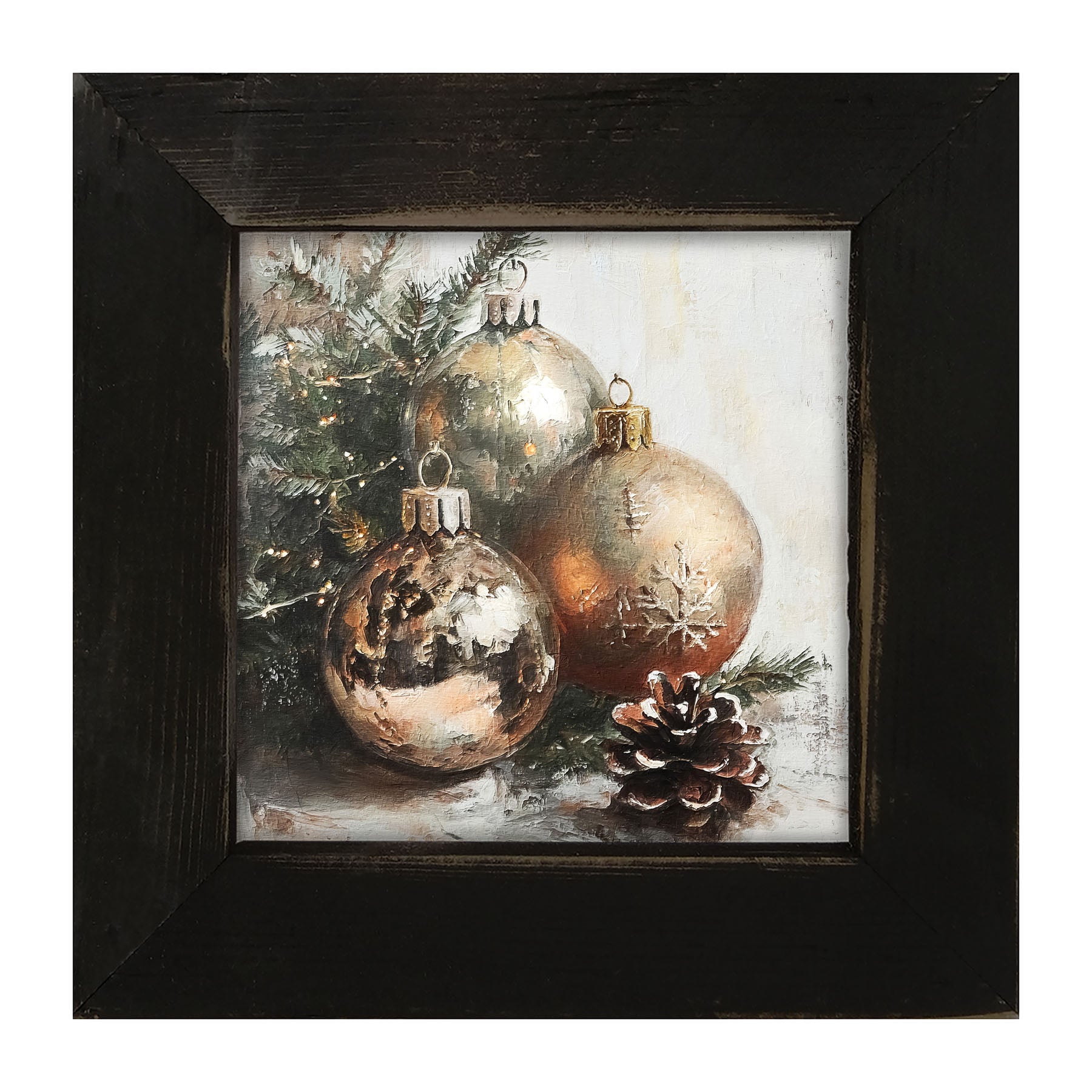 Golden Ornaments - Framed Art