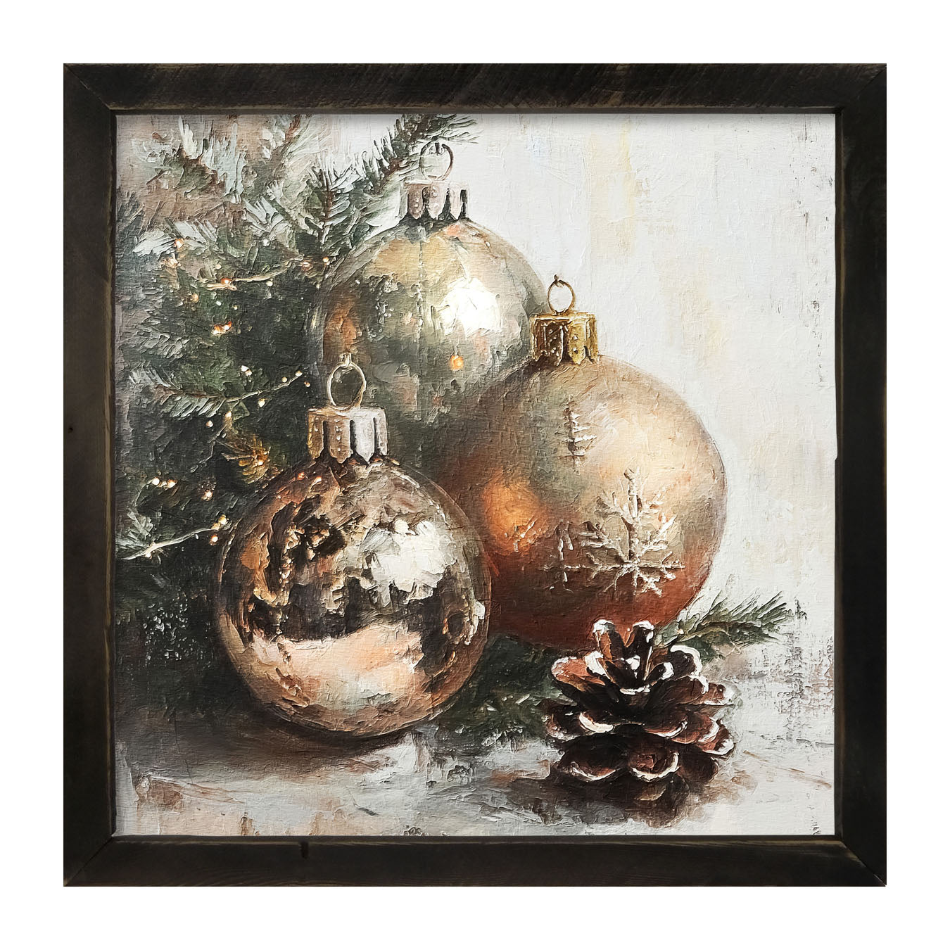 Golden Ornaments - Framed Art