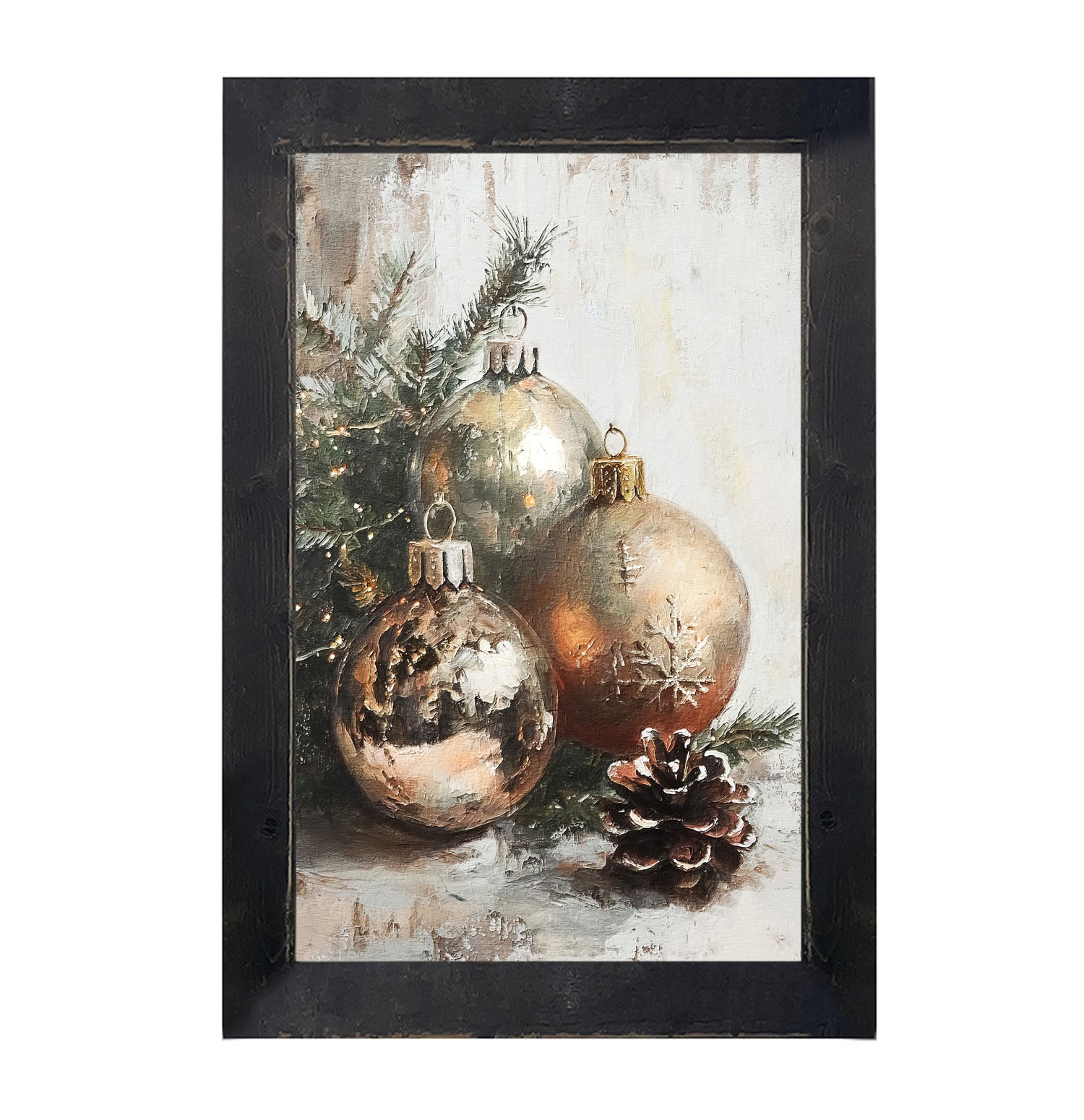 Golden Ornaments - Framed Art