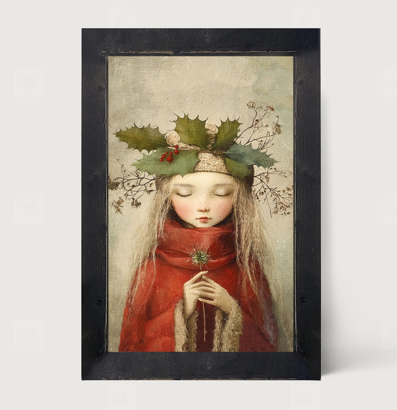 Rustic Christmas girl