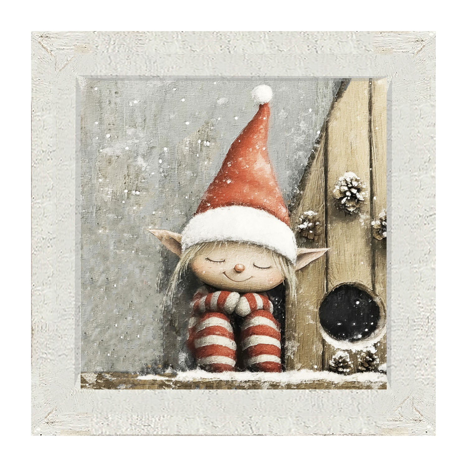 Sleeping Elf - Framed Art