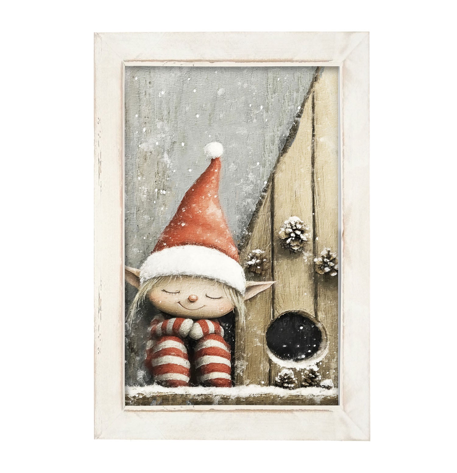 Sleeping Elf - Framed Art