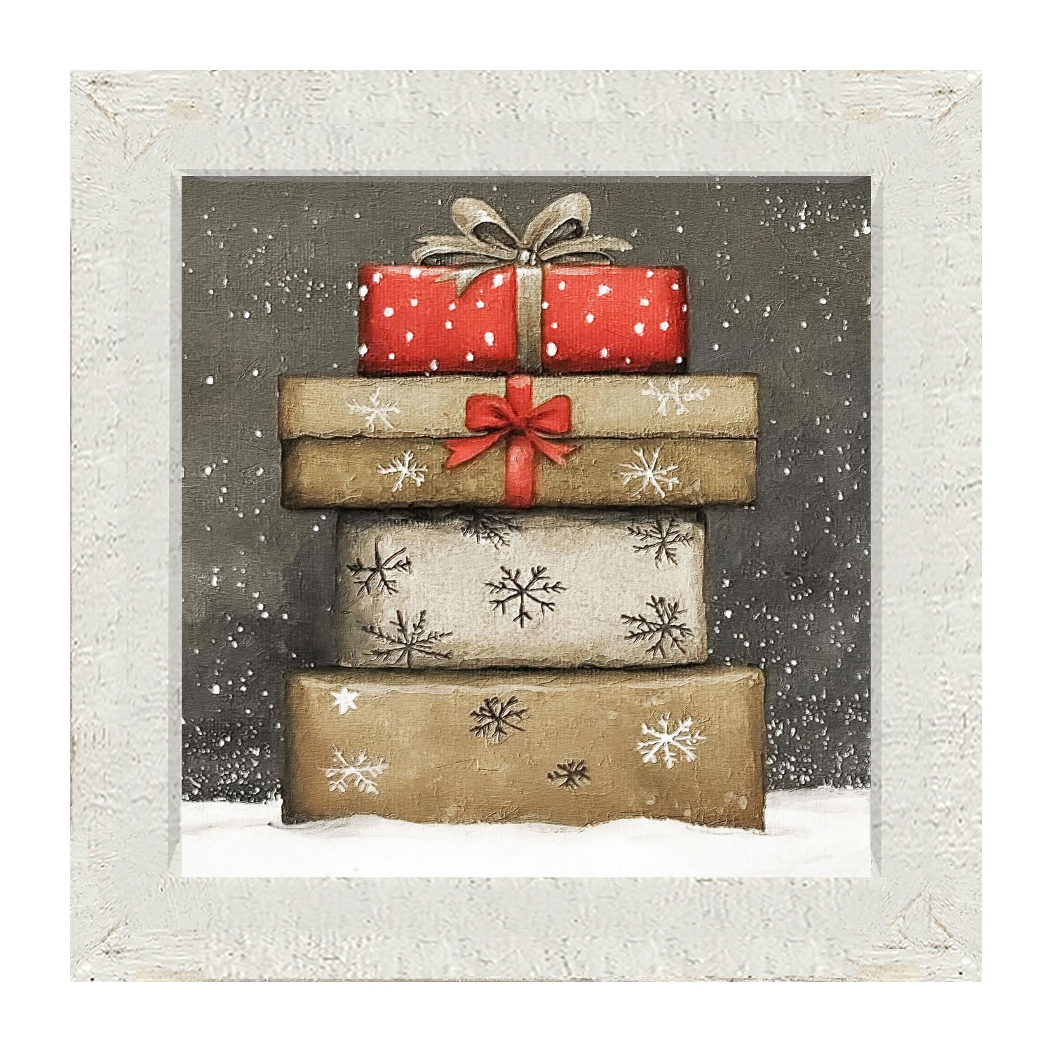 Snowy Presents - Framed Art