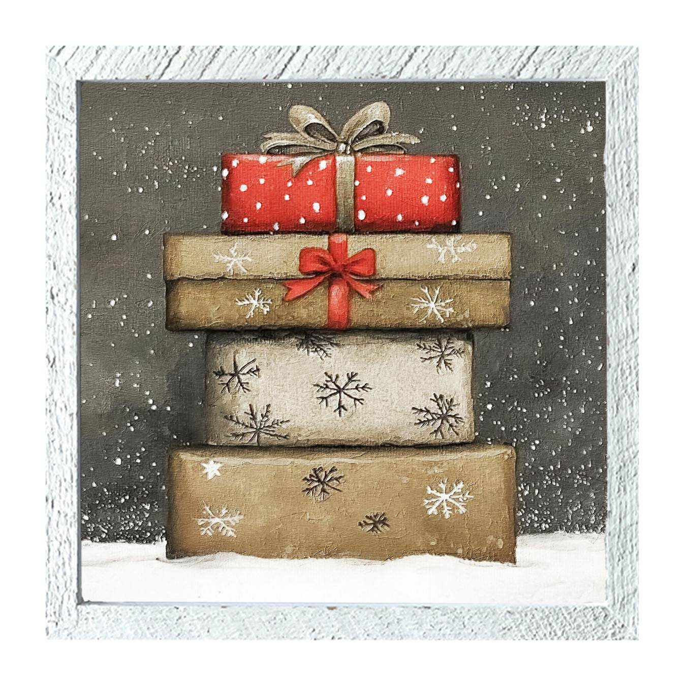 Snowy Presents - Framed Art