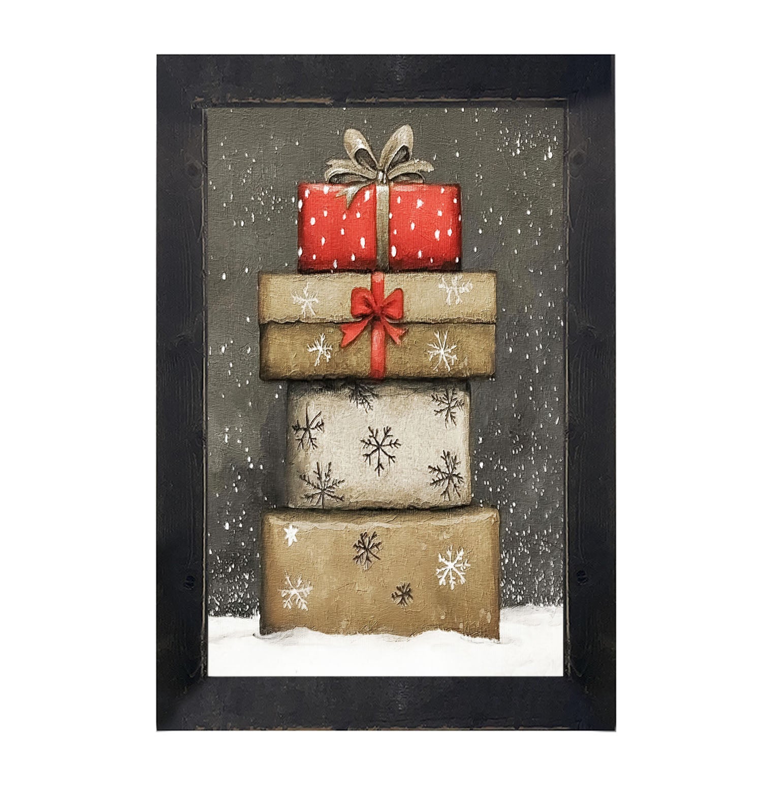 Snowy Presents - Framed Art