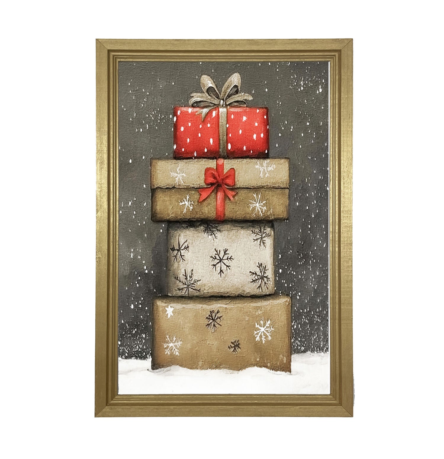 Snowy Presents - Framed Art