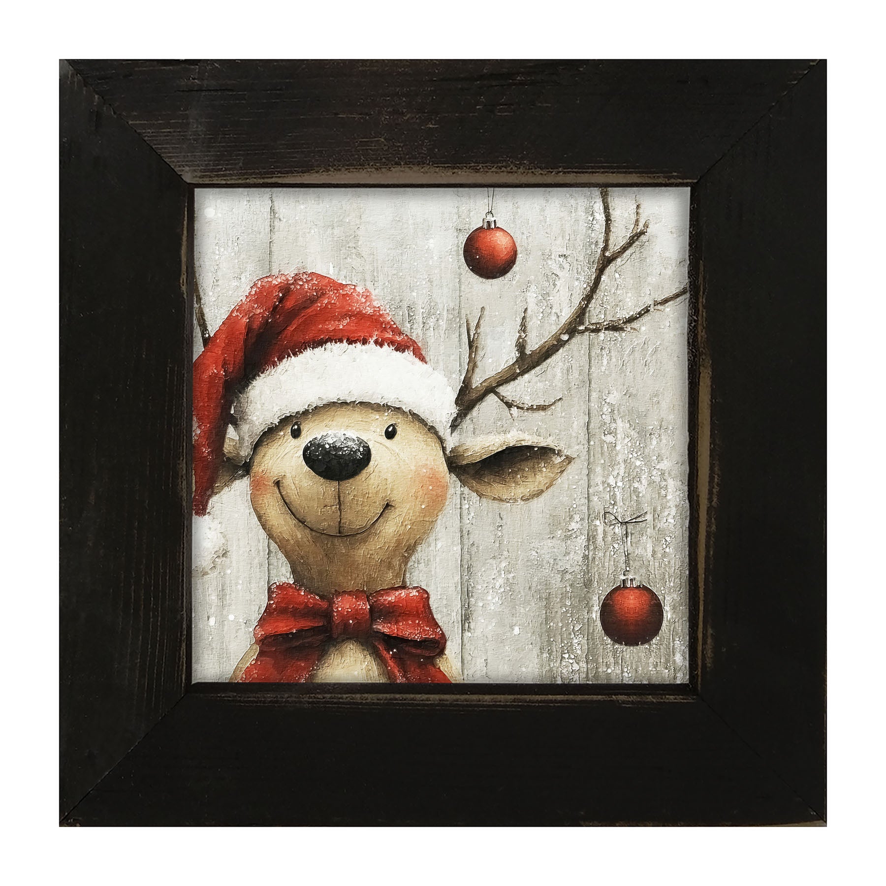 Christmas Dog - Framed Art