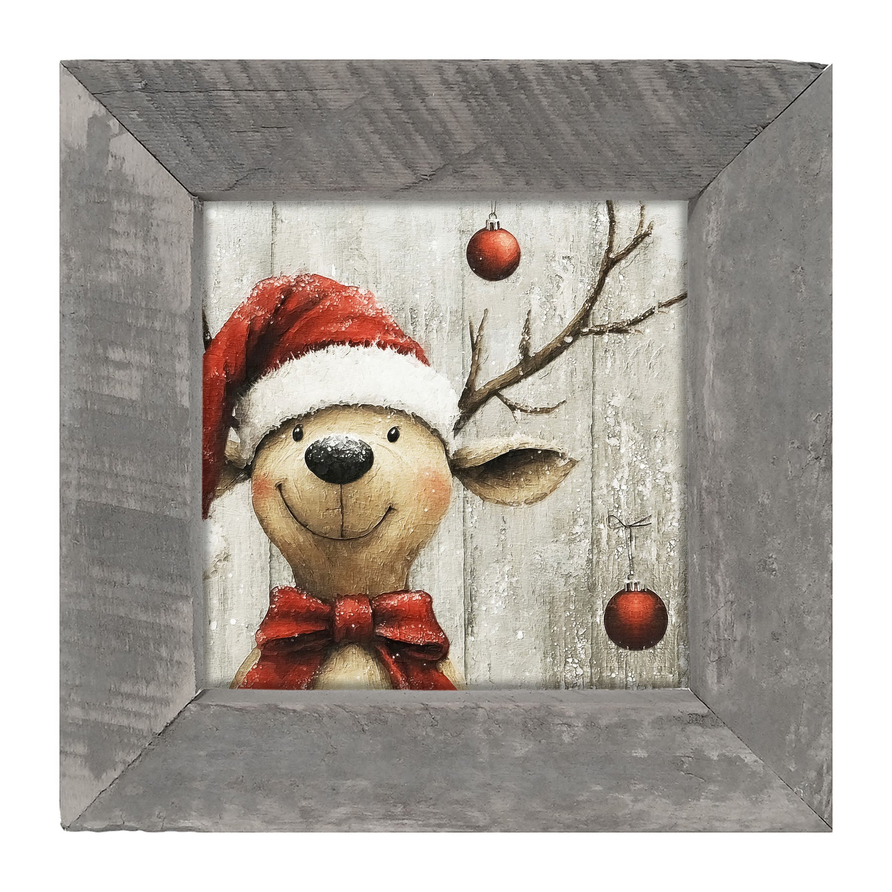 Christmas Dog - Framed Art